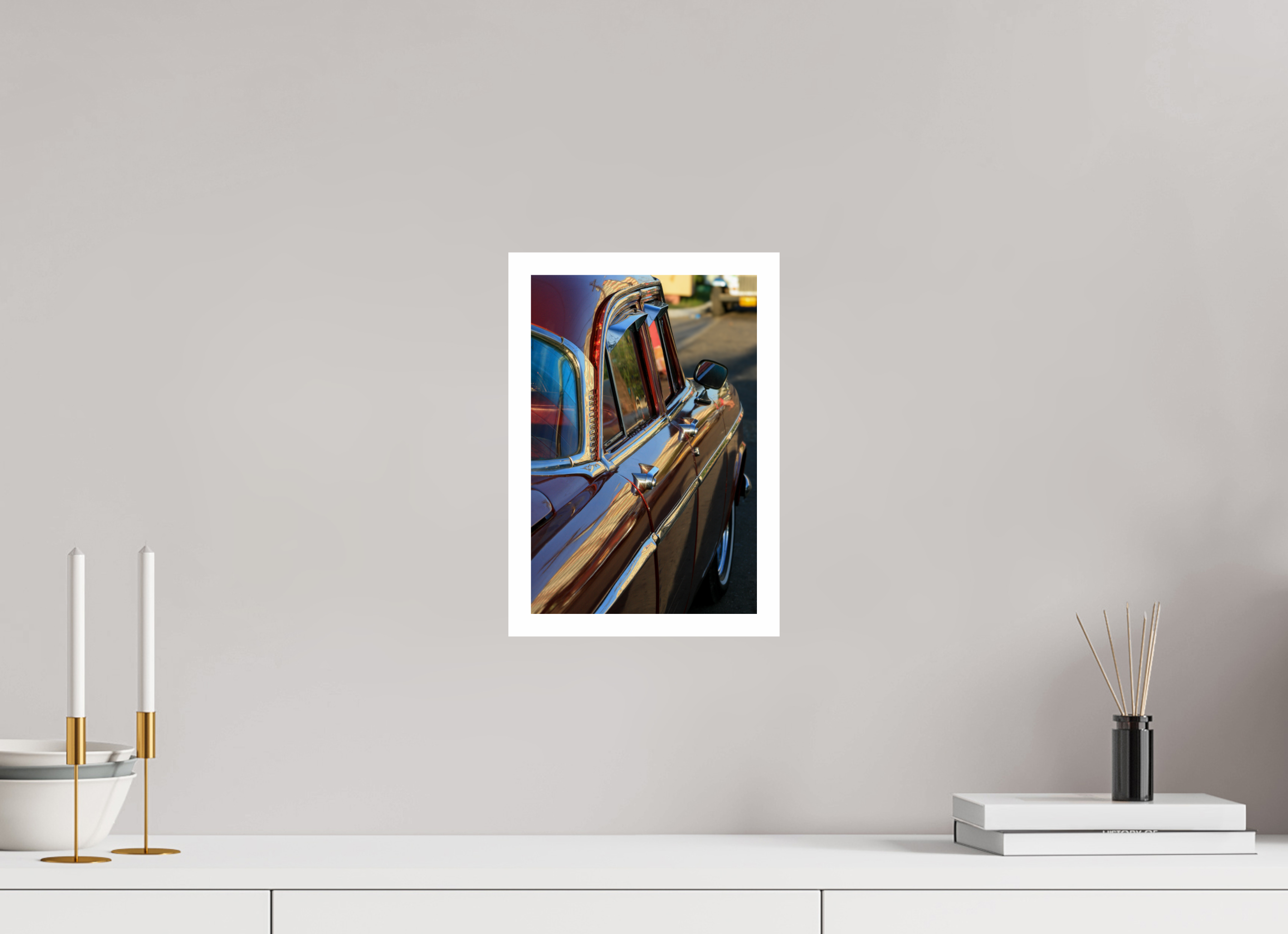 20 x 30 cm, Photo Print On Crystal DP II '56 Chevy Bel Air