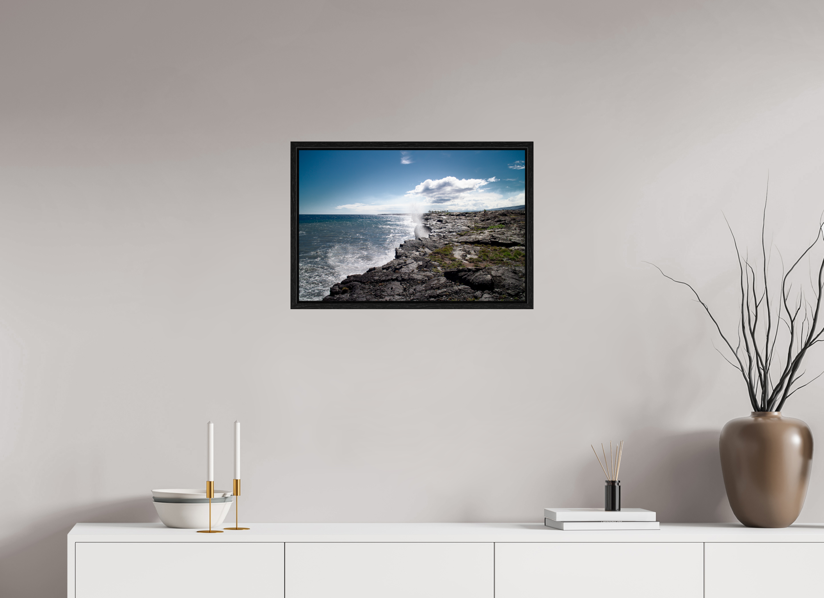 60 x 40 cm, Floater Frame Hawaii