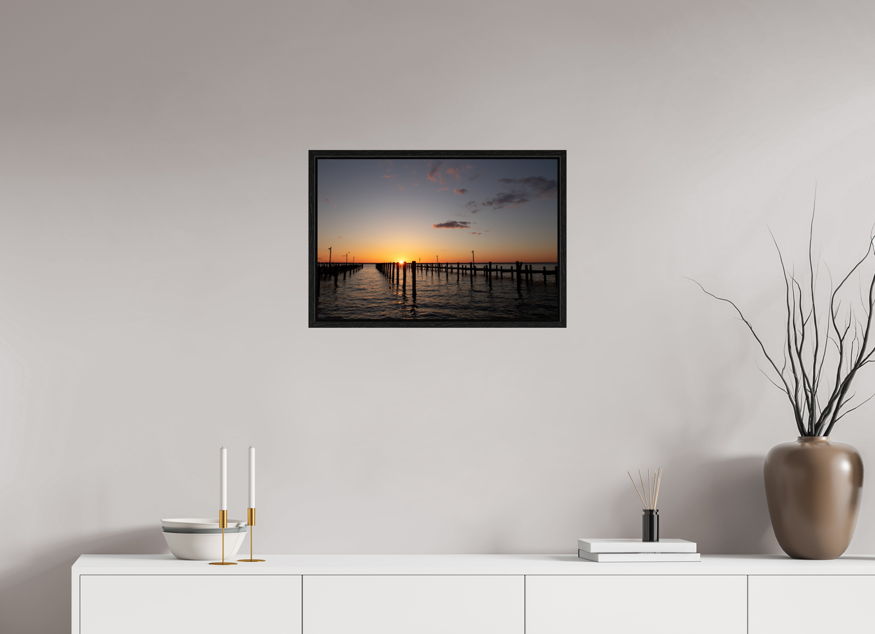 60 x 40 cm, Floater Frame Sunset