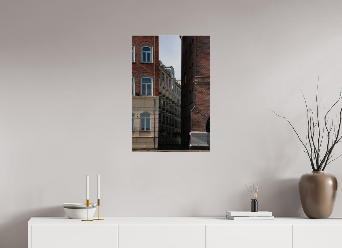 50 x 75 cm, Photo Print Under Acrylic Glass Copenhagen Street