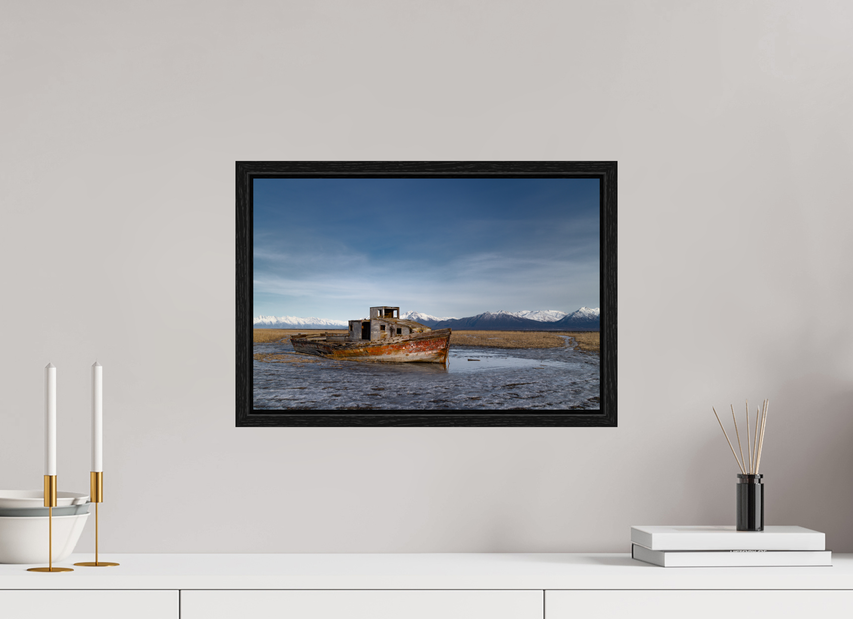 45 x 30 cm, Floater Frame Stranded