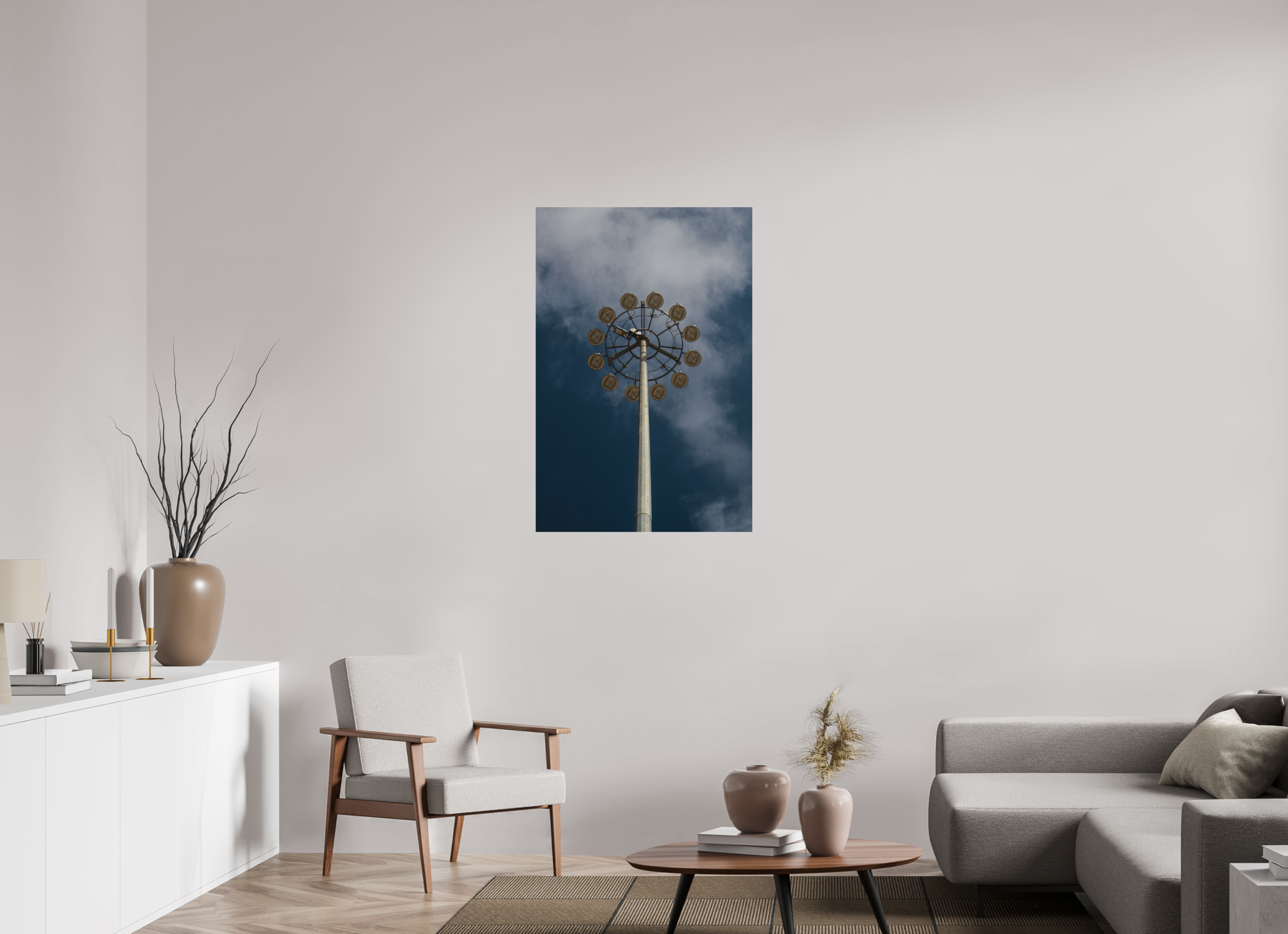 70 x 105 cm, Print on Aluminum Dibond Urban Flower