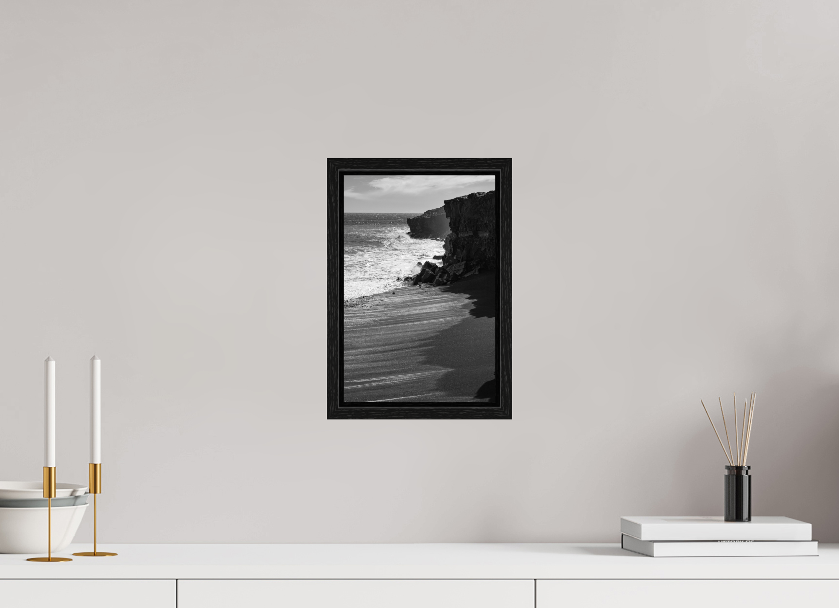 20 x 30 cm, Floater Frame Hawaii B/W