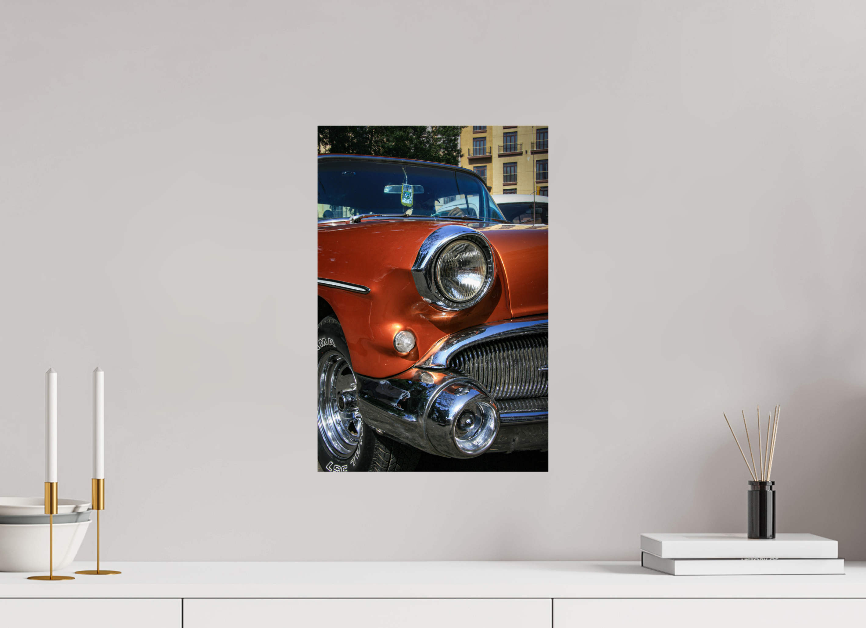 30 x 45 cm, ChromaLuxe HD Metal Print '55 Buick Roadmaster