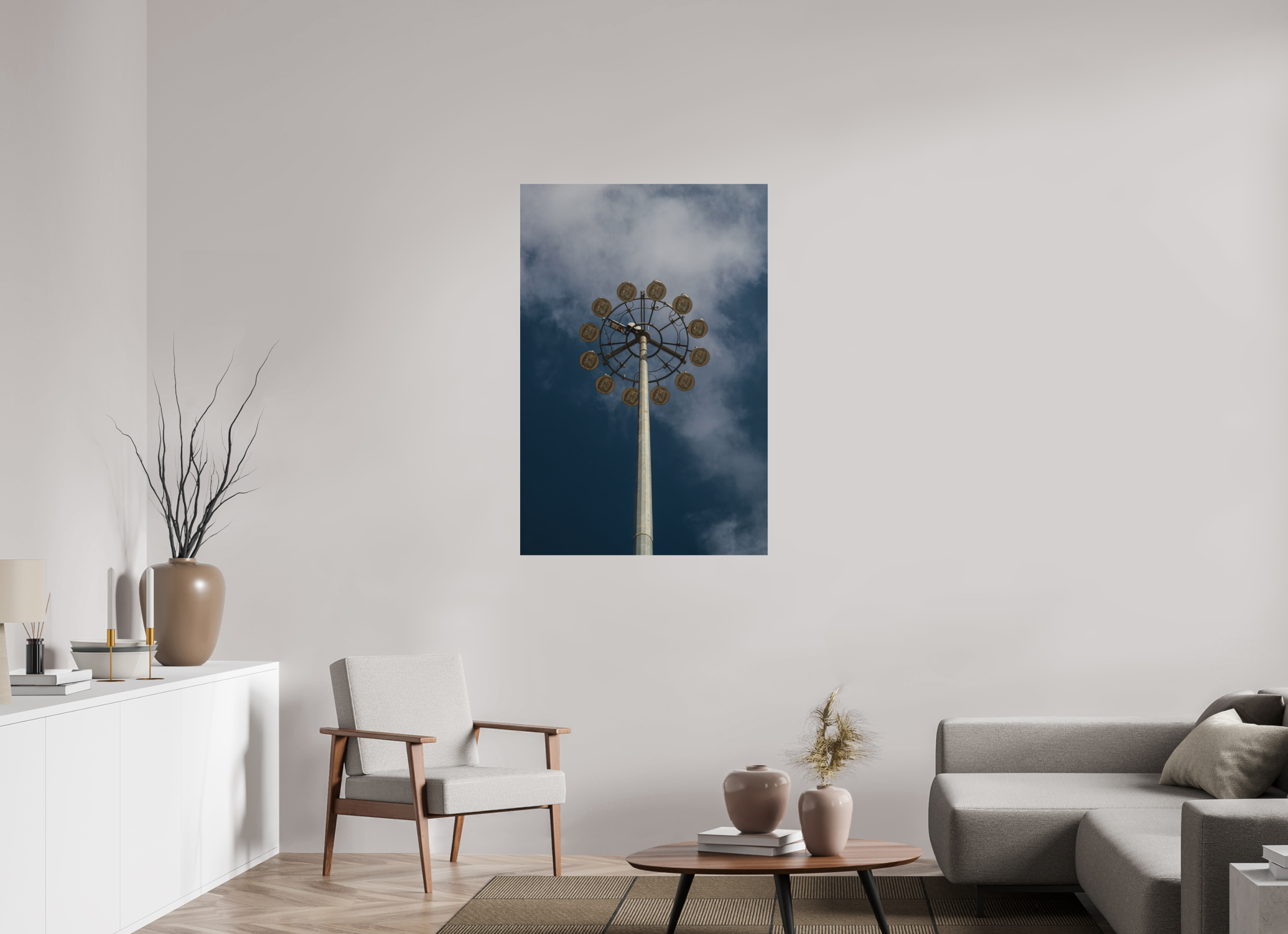 80 x 120 cm, Print on Aluminum Dibond Urban Flower