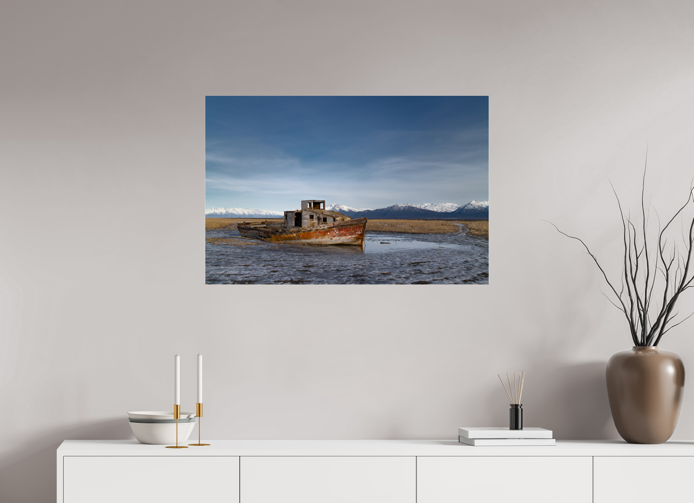 90 x 60 cm, Photo Print Under Acrylic Glass Stranded