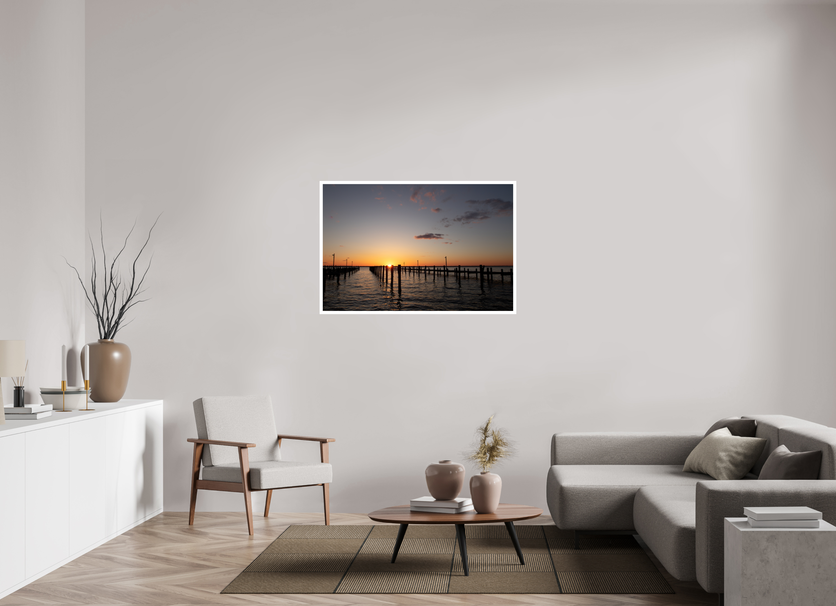 120 x 80 cm, Photo Print On Crystal DP II Sunset