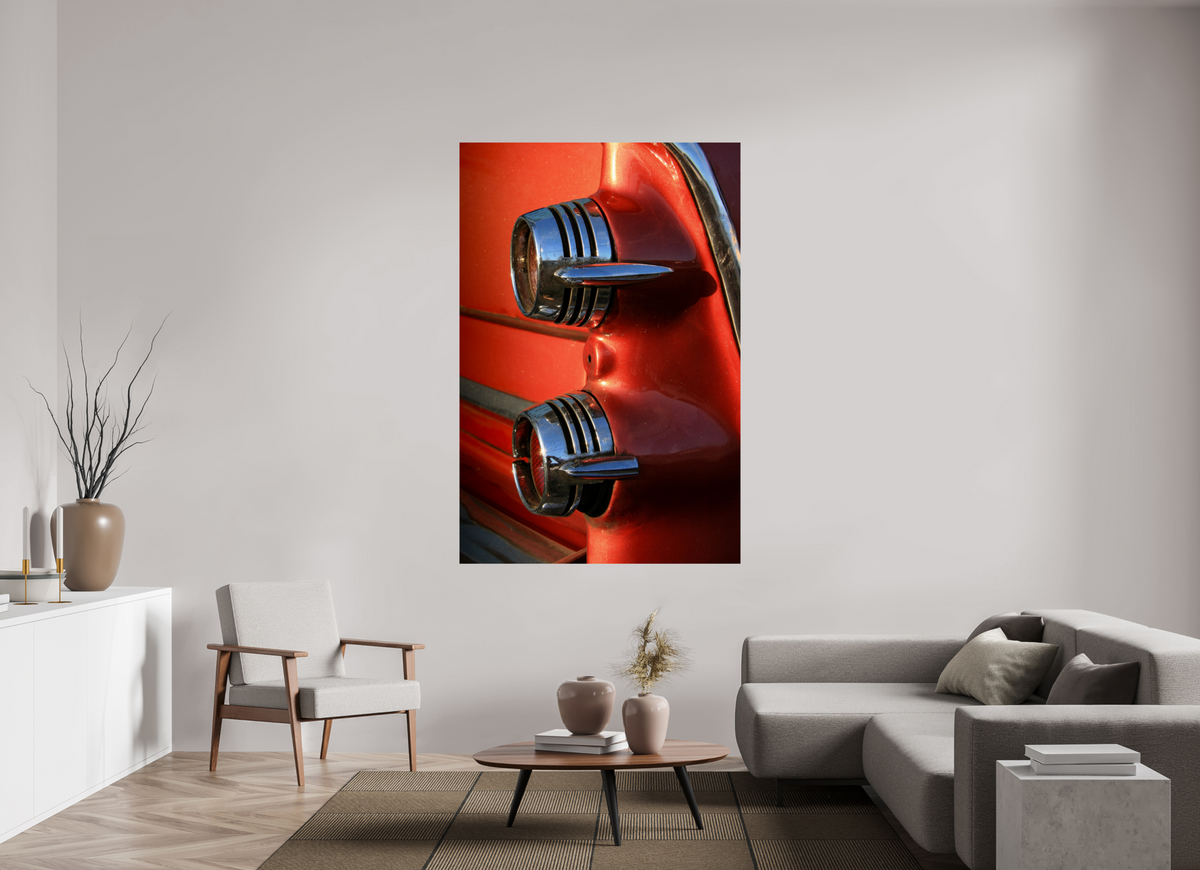 120 x 180 cm, ChromaLuxe HD Metal Print Tail Light