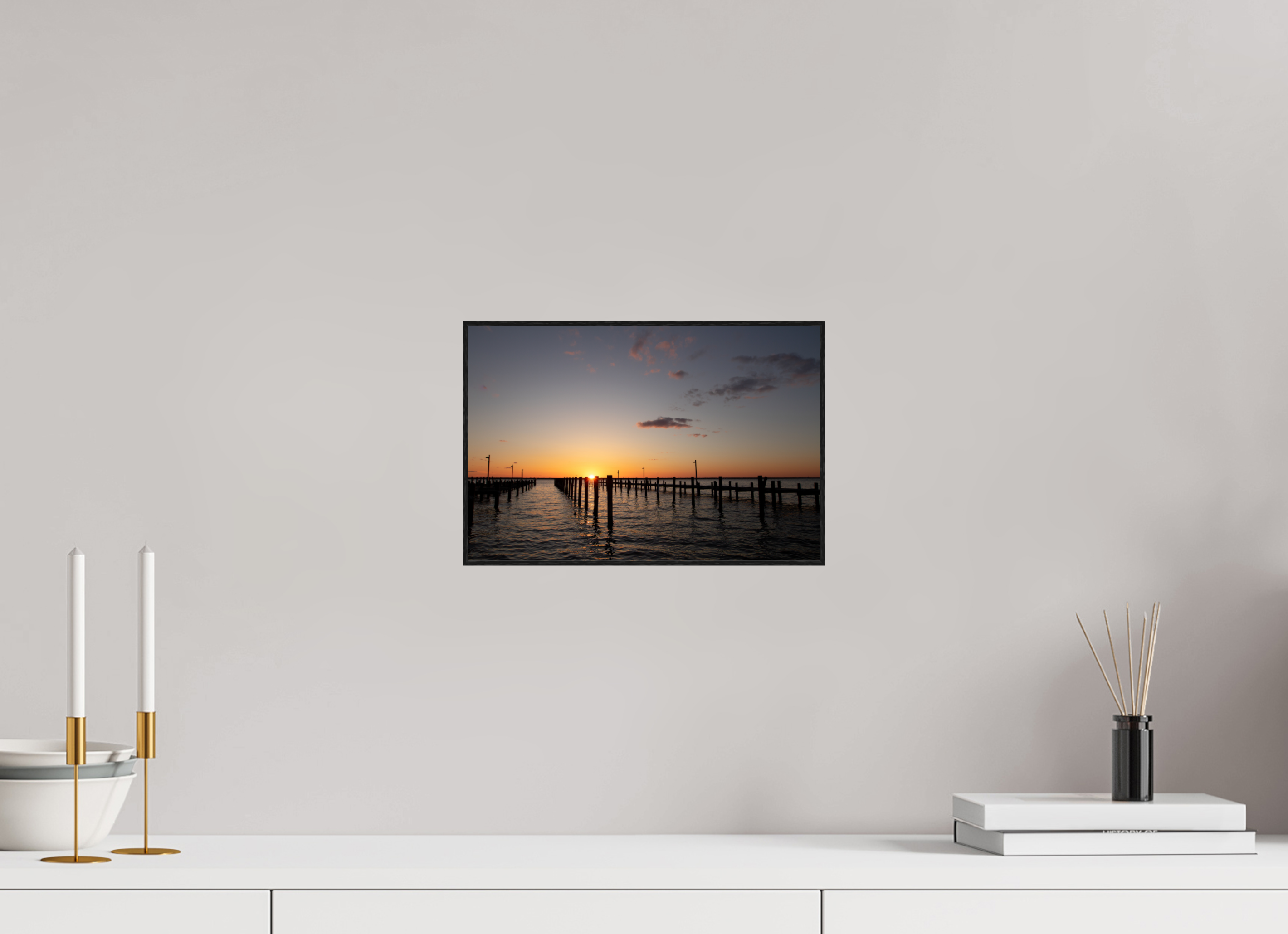 30 x 20 cm, Solid Wood ArtBox Sunset