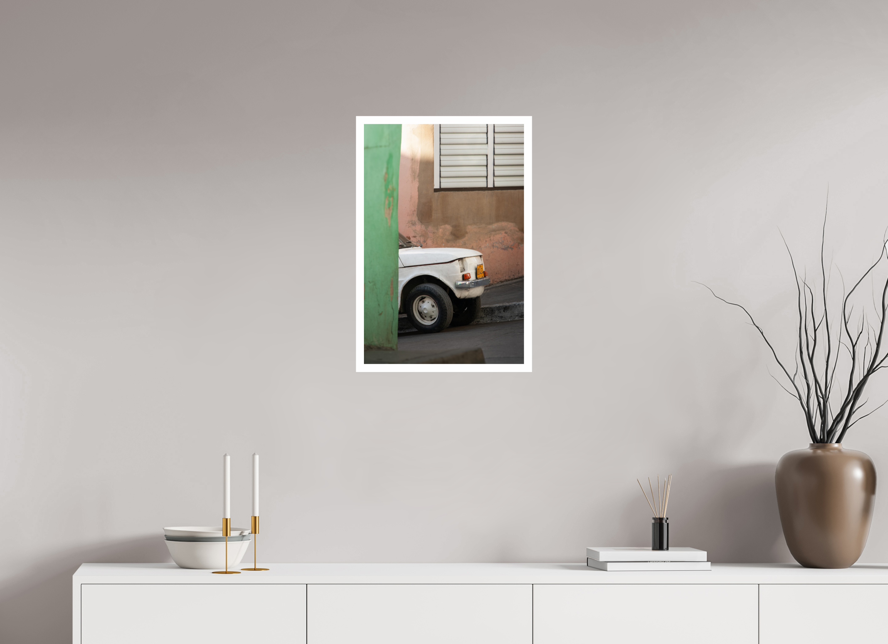 40 x 60 cm, Photo Print On Crystal DP II Fiat 125p