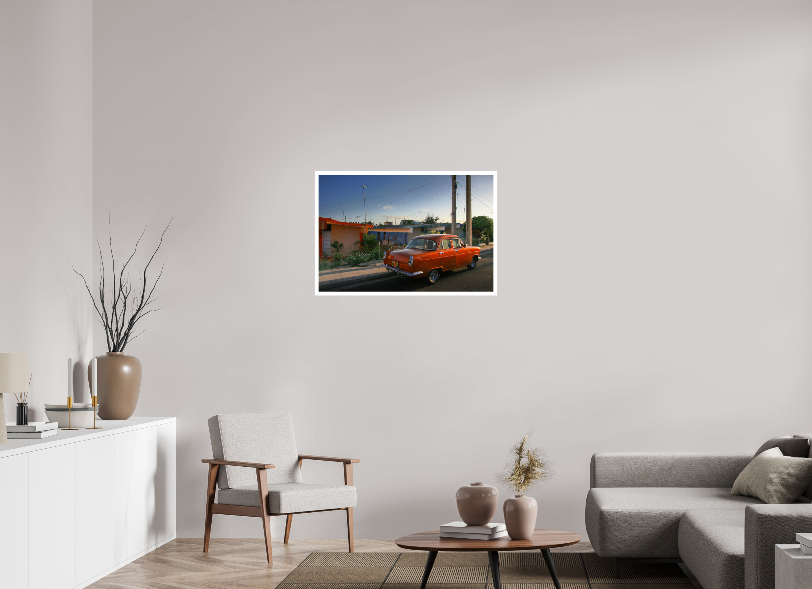 90 x 60 cm, Photo Print On Crystal DP II '56 Ford Consul