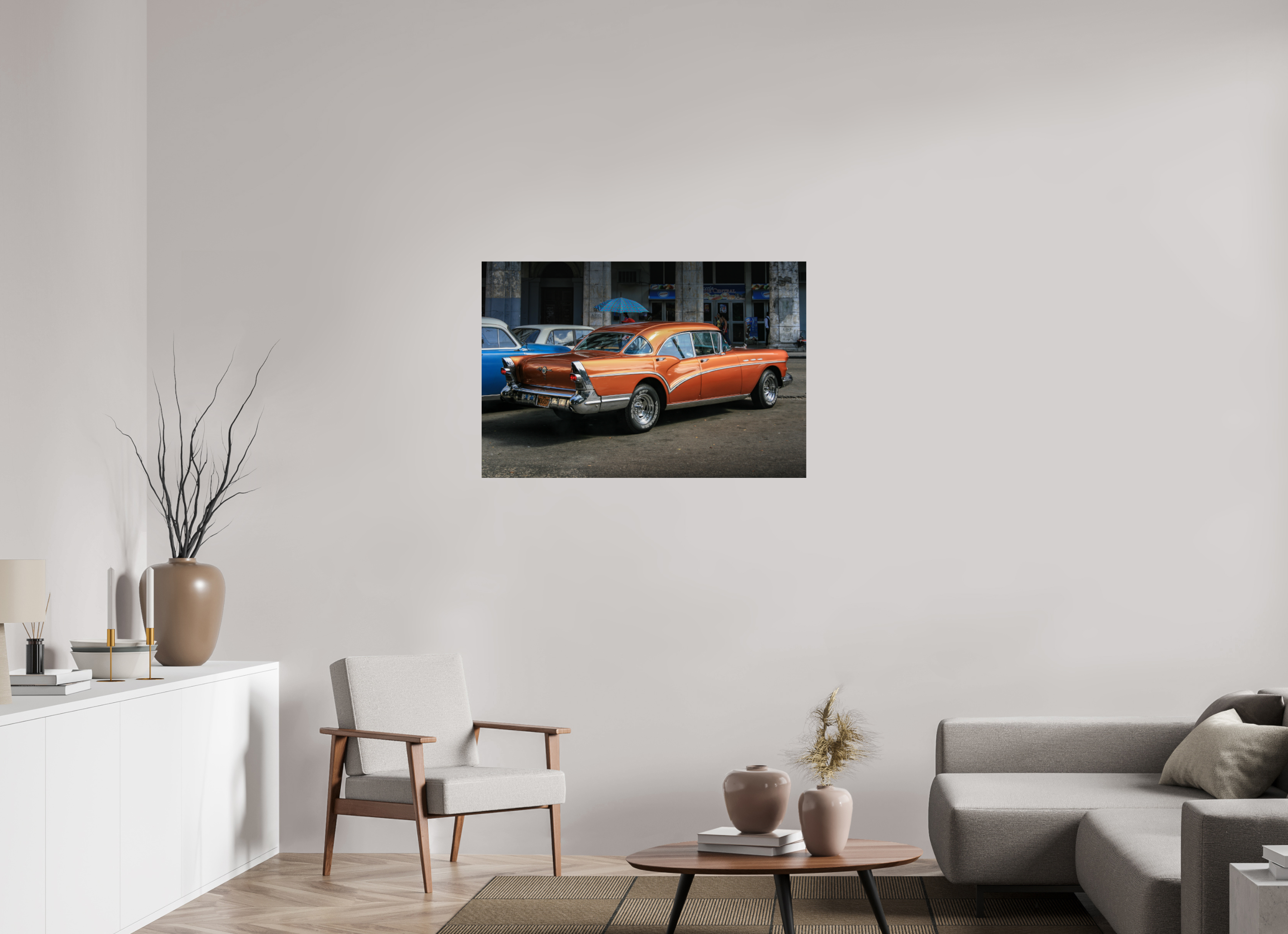 105 x 70 cm, ChromaLuxe HD Metal Print '57 Buick Special