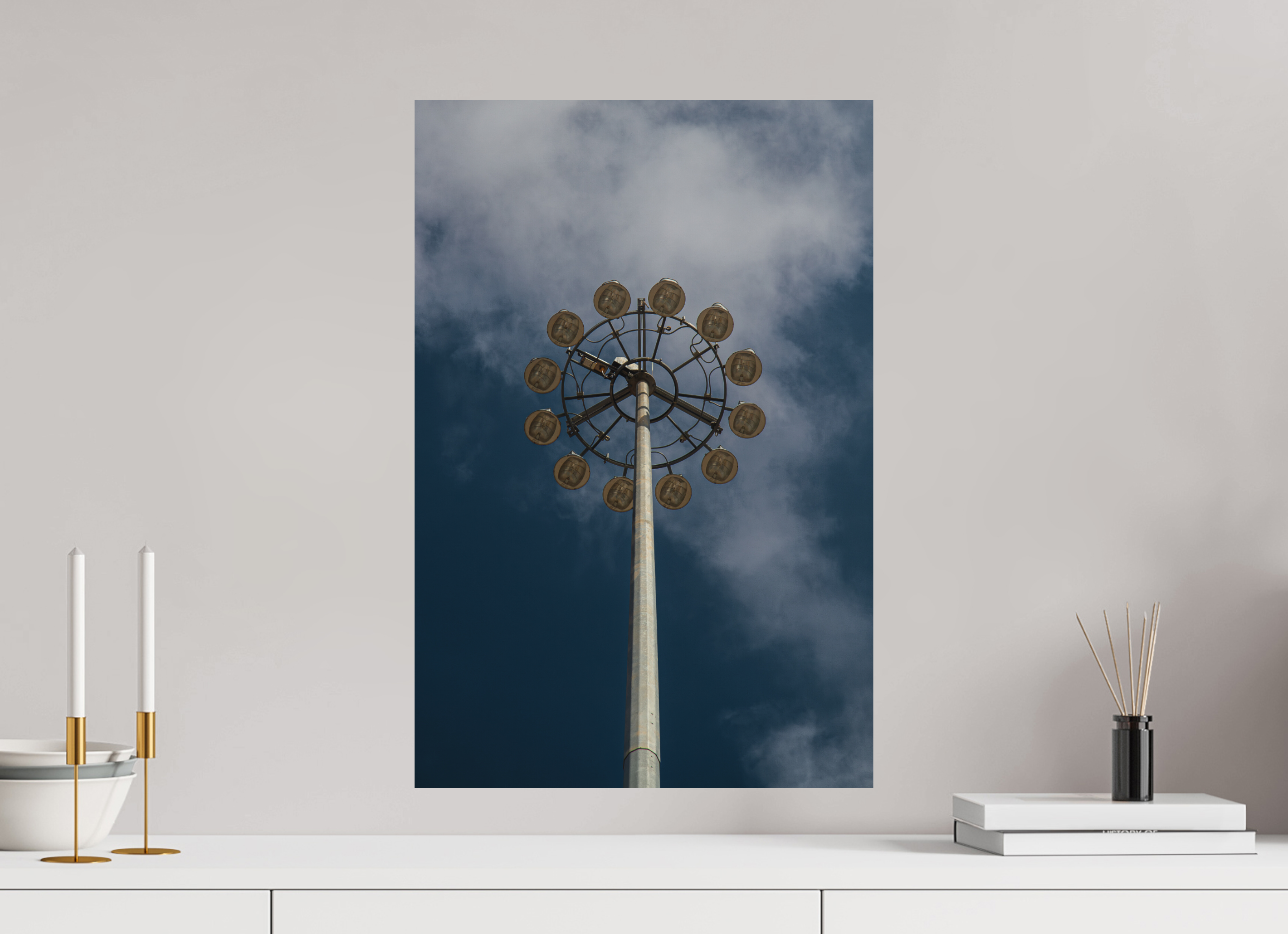 40 x 60 cm, Print on Aluminum Dibond Urban Flower