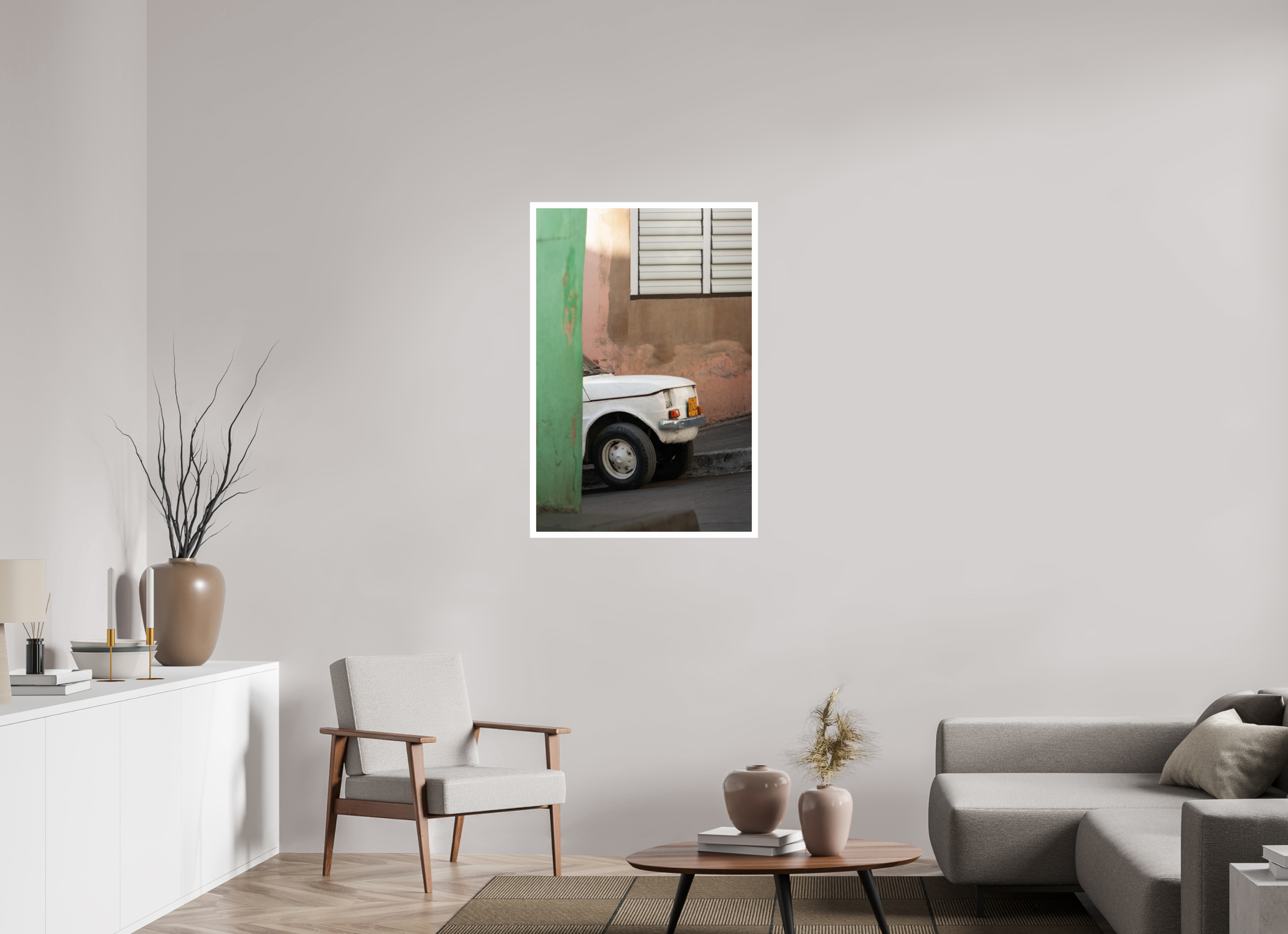 70 x 105 cm, Photo Print On Crystal DP II Fiat 125p