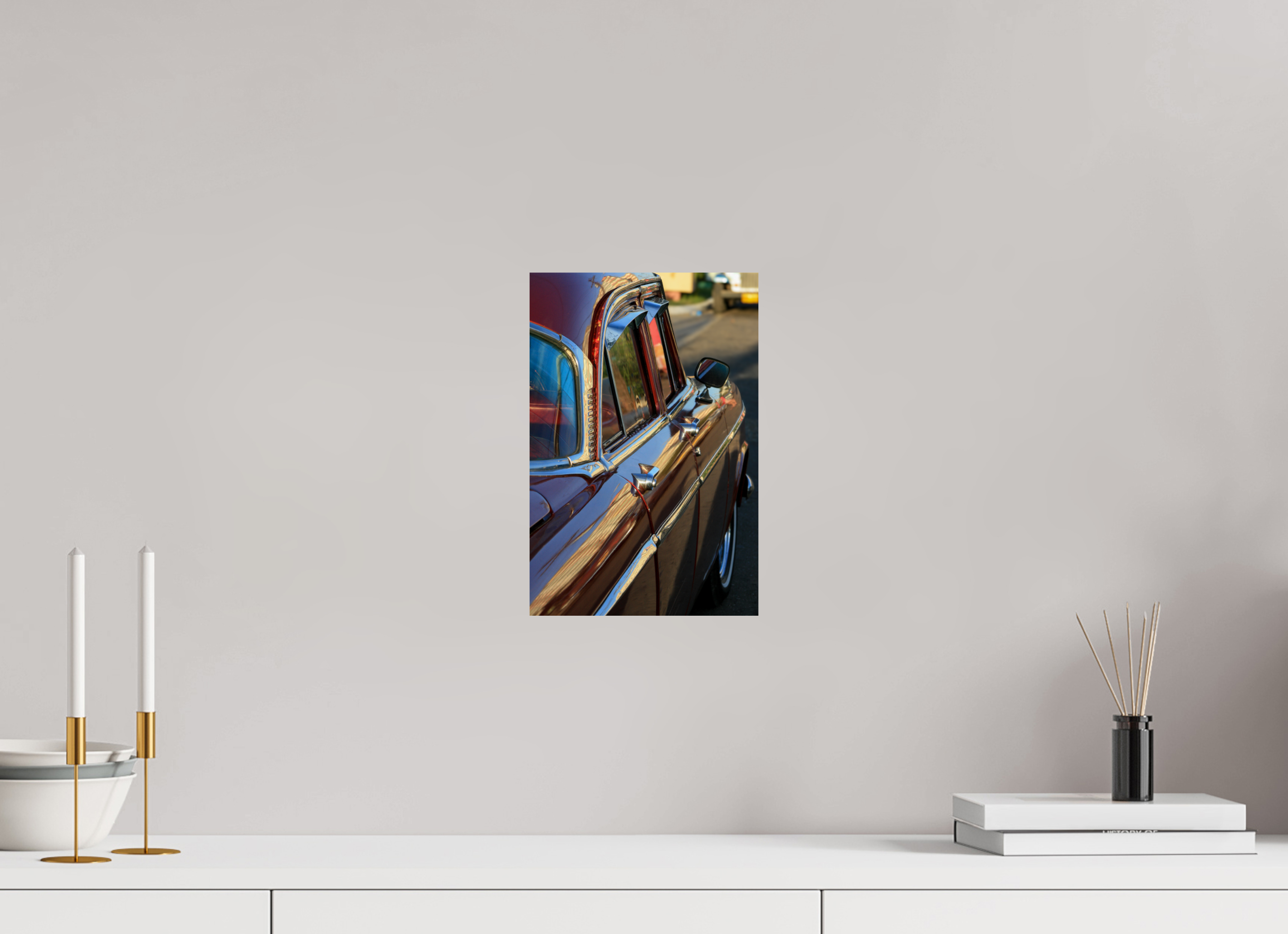 20 x 30 cm, ChromaLuxe HD Metal Print '56 Chevy Bel Air