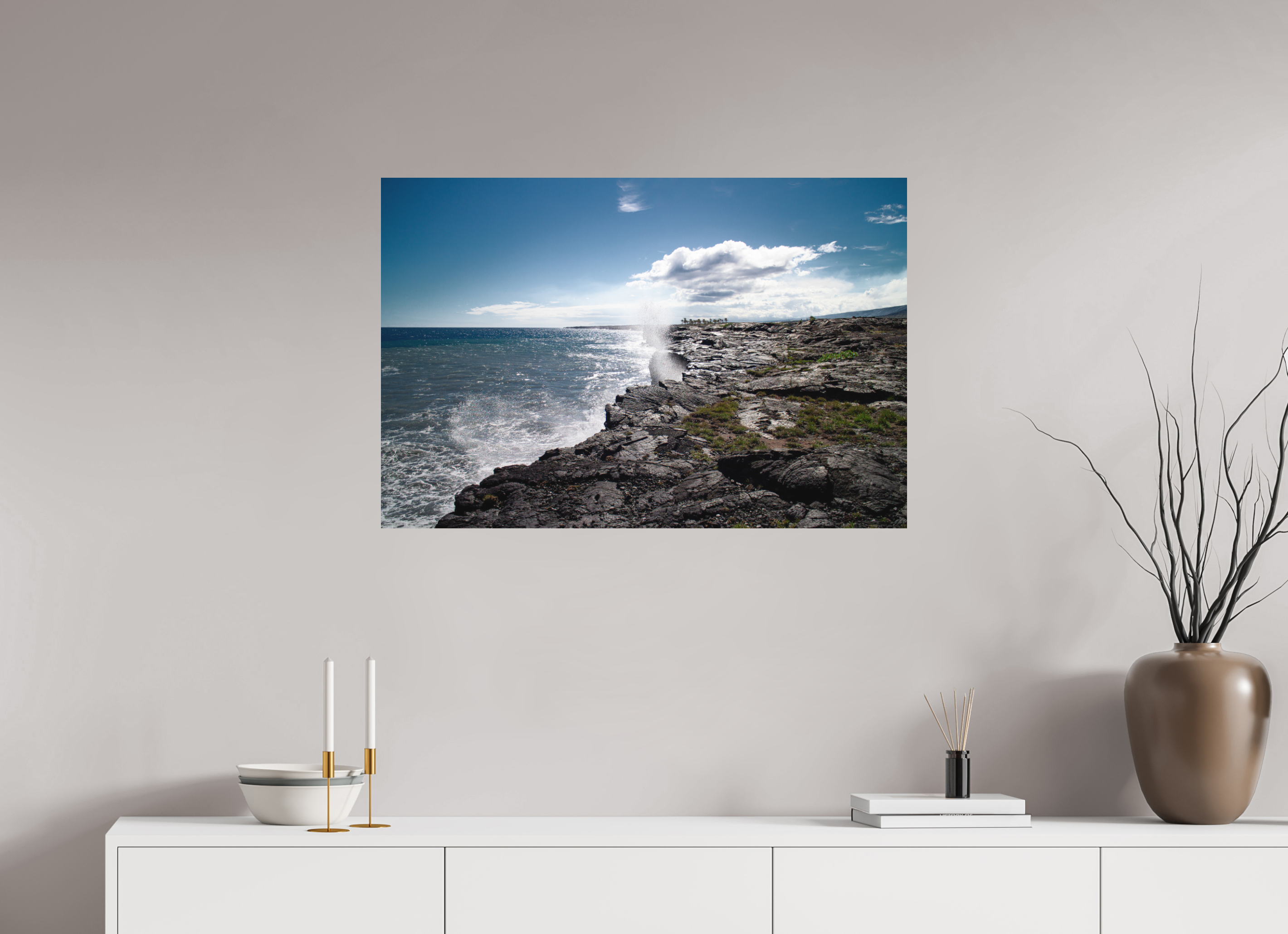 90 x 60 cm, Print on Aluminum Dibond Hawaii