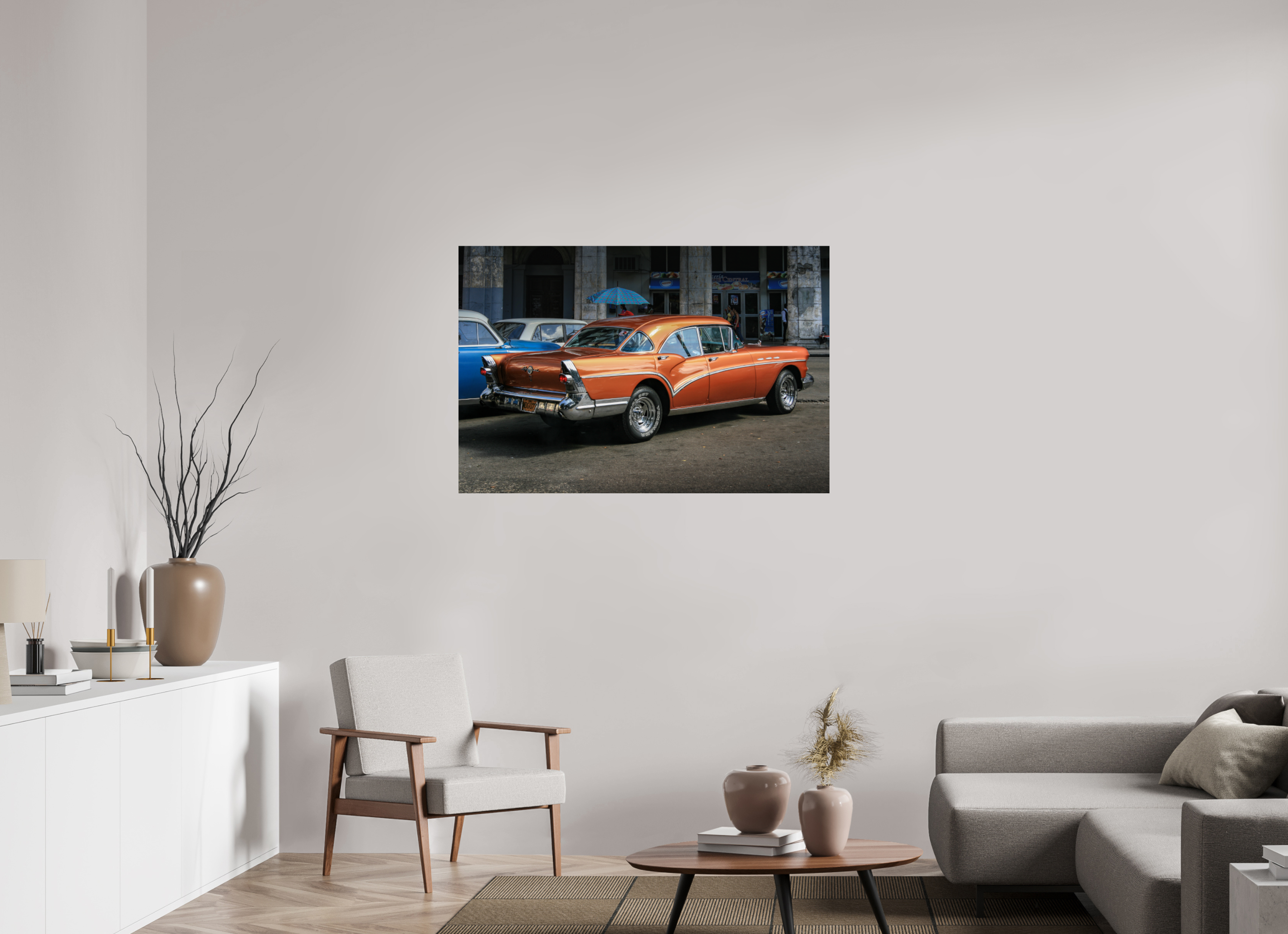 120 x 80 cm, ChromaLuxe HD Metal Print '57 Buick Special