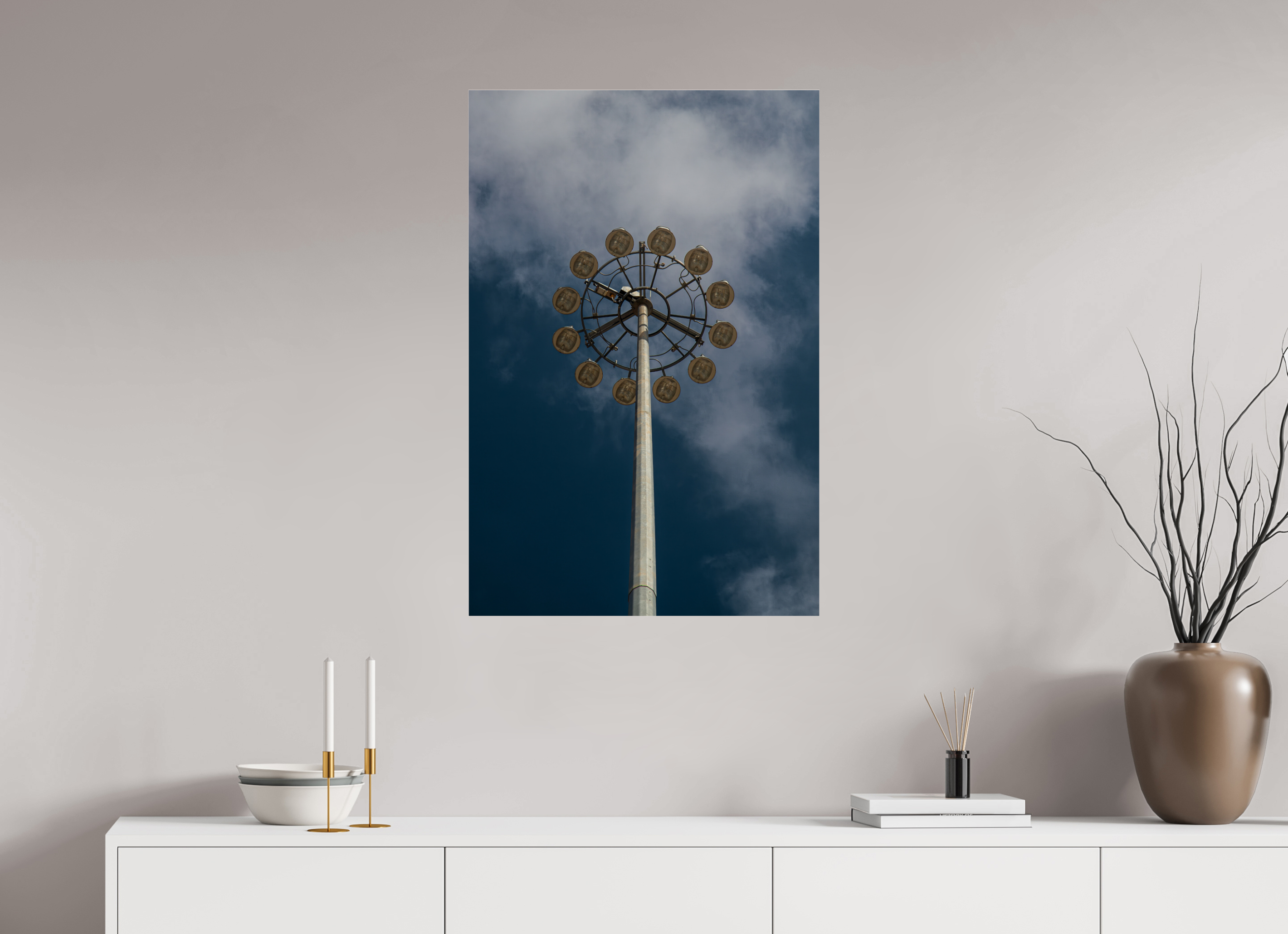 60 x 90 cm, Photo Print Under Acrylic Glass Urban Flower