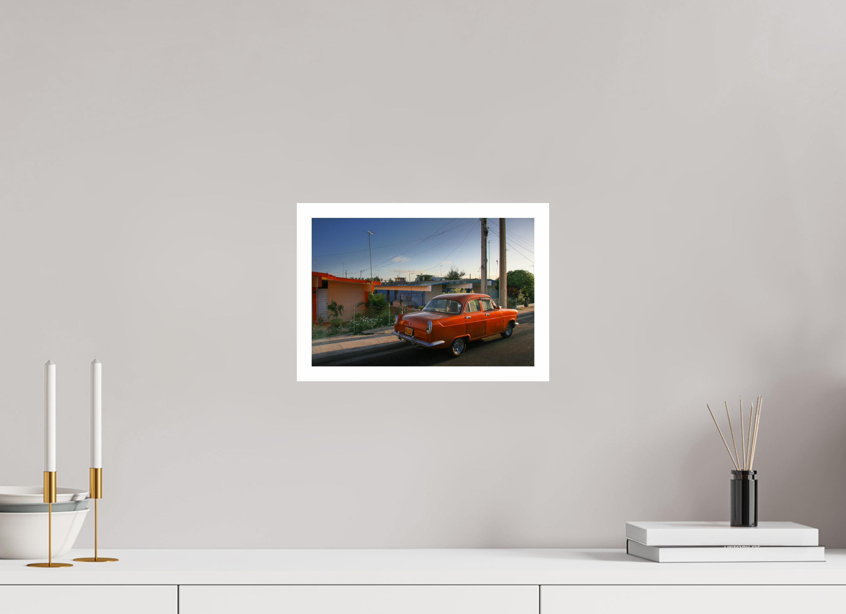 30 x 20 cm, Photo Print On Crystal DP II '56 Ford Consul