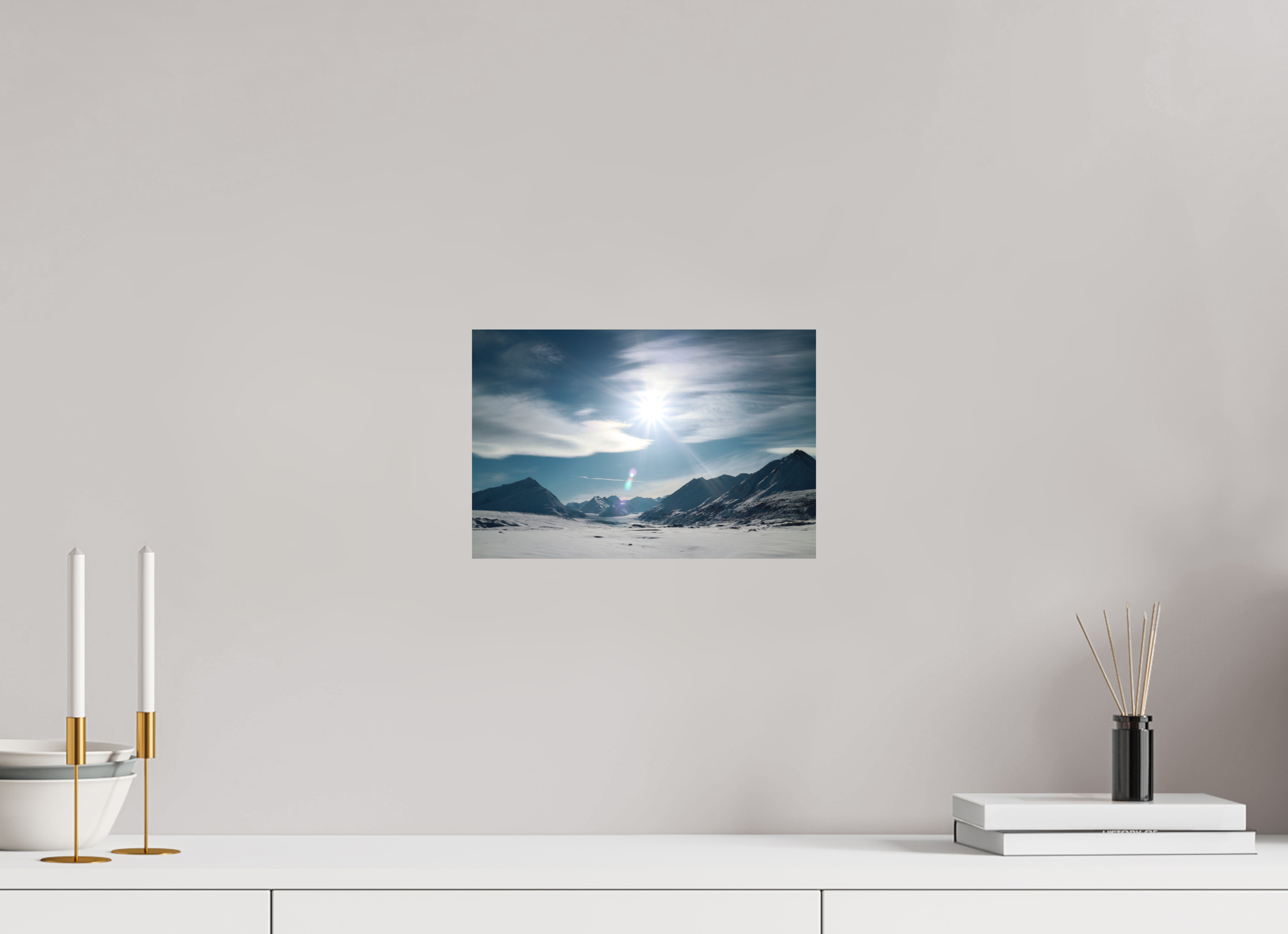 30 x 20 cm, Print on Aluminum Dibond Alaskan Mountain Pass