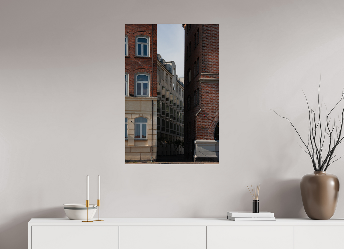 60 x 90 cm, Photo Print Under Acrylic Glass Copenhagen Street