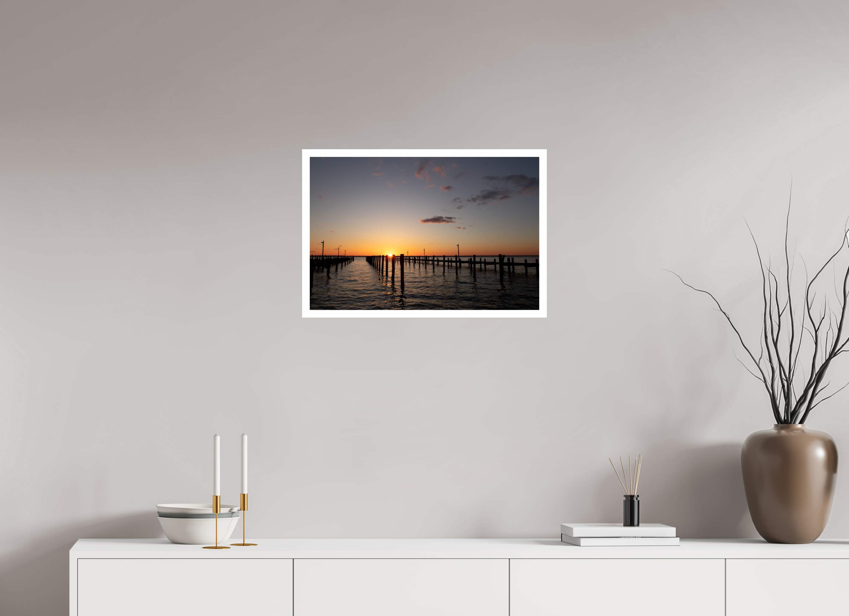 60 x 40 cm, Photo Print On Crystal DP II Sunset