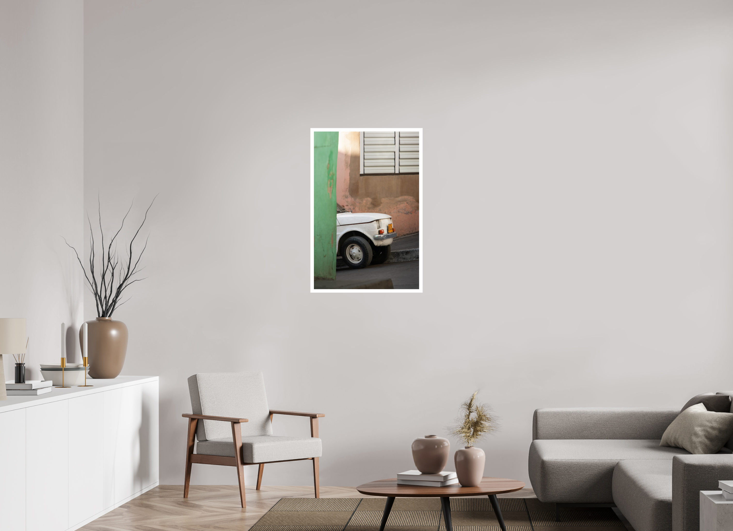60 x 90 cm, Photo Print On Crystal DP II Fiat 125p