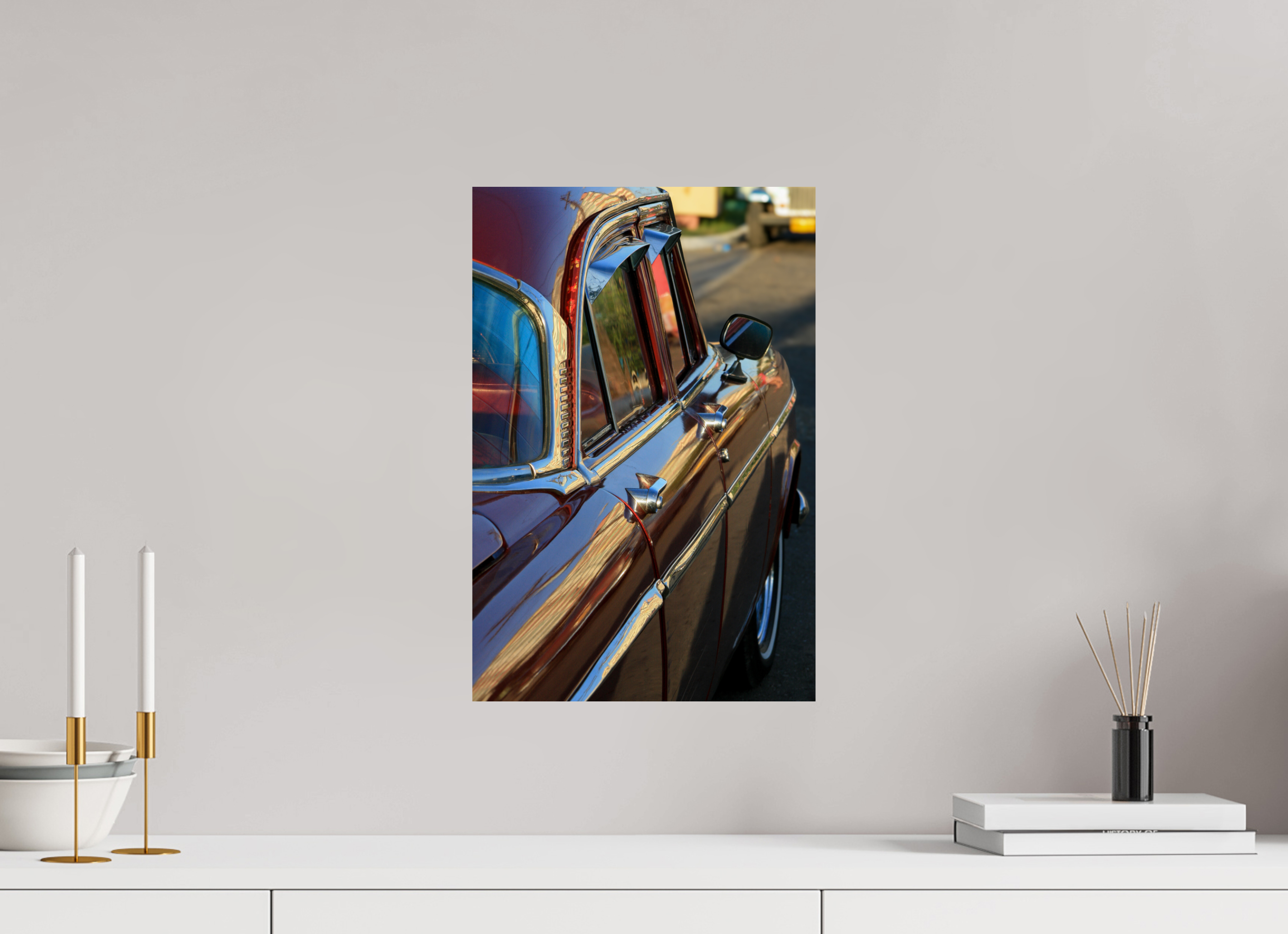 30 x 45 cm, ChromaLuxe HD Metal Print '56 Chevy Bel Air
