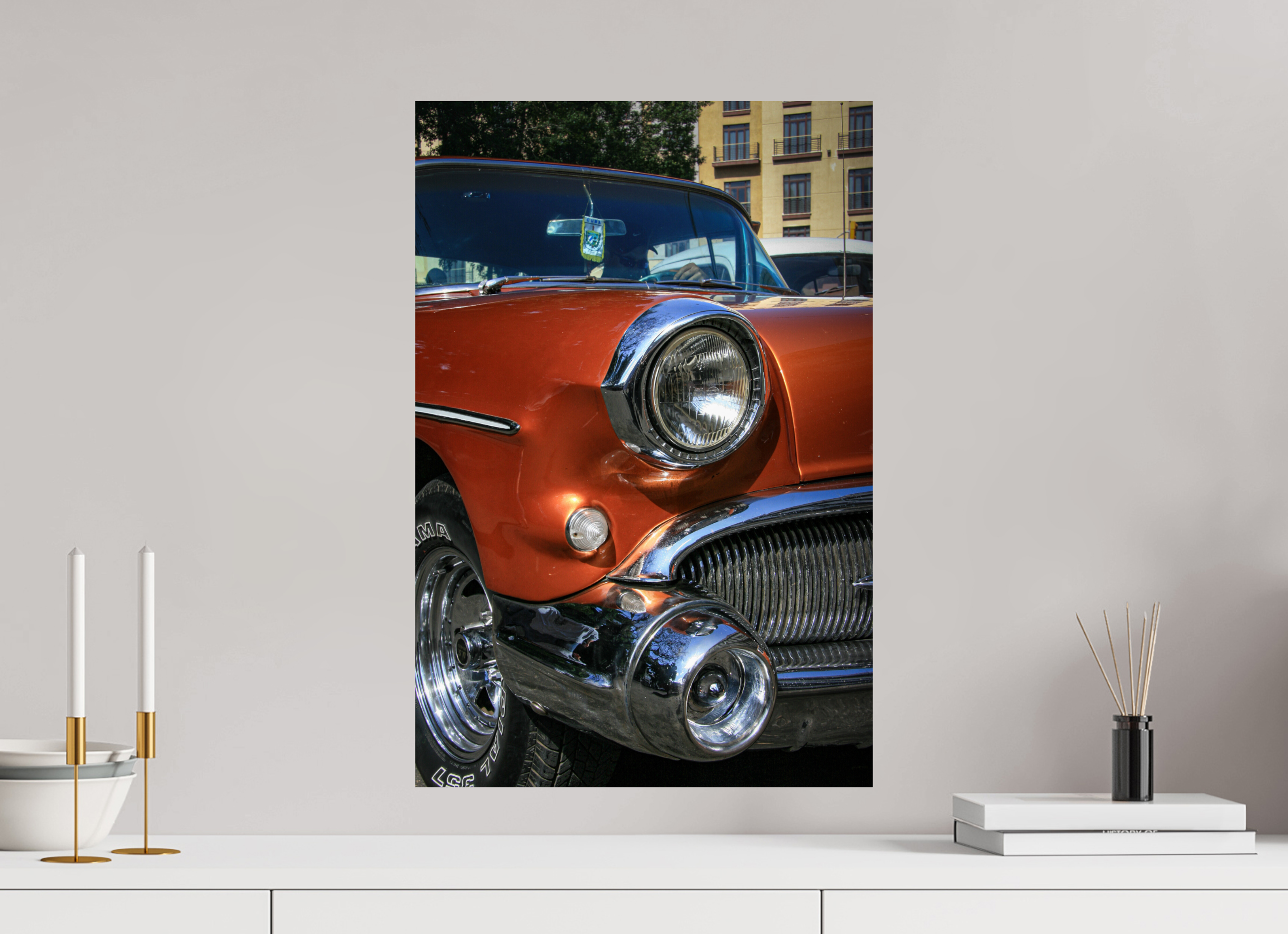 40 x 60 cm, ChromaLuxe HD Metal Print '55 Buick Roadmaster