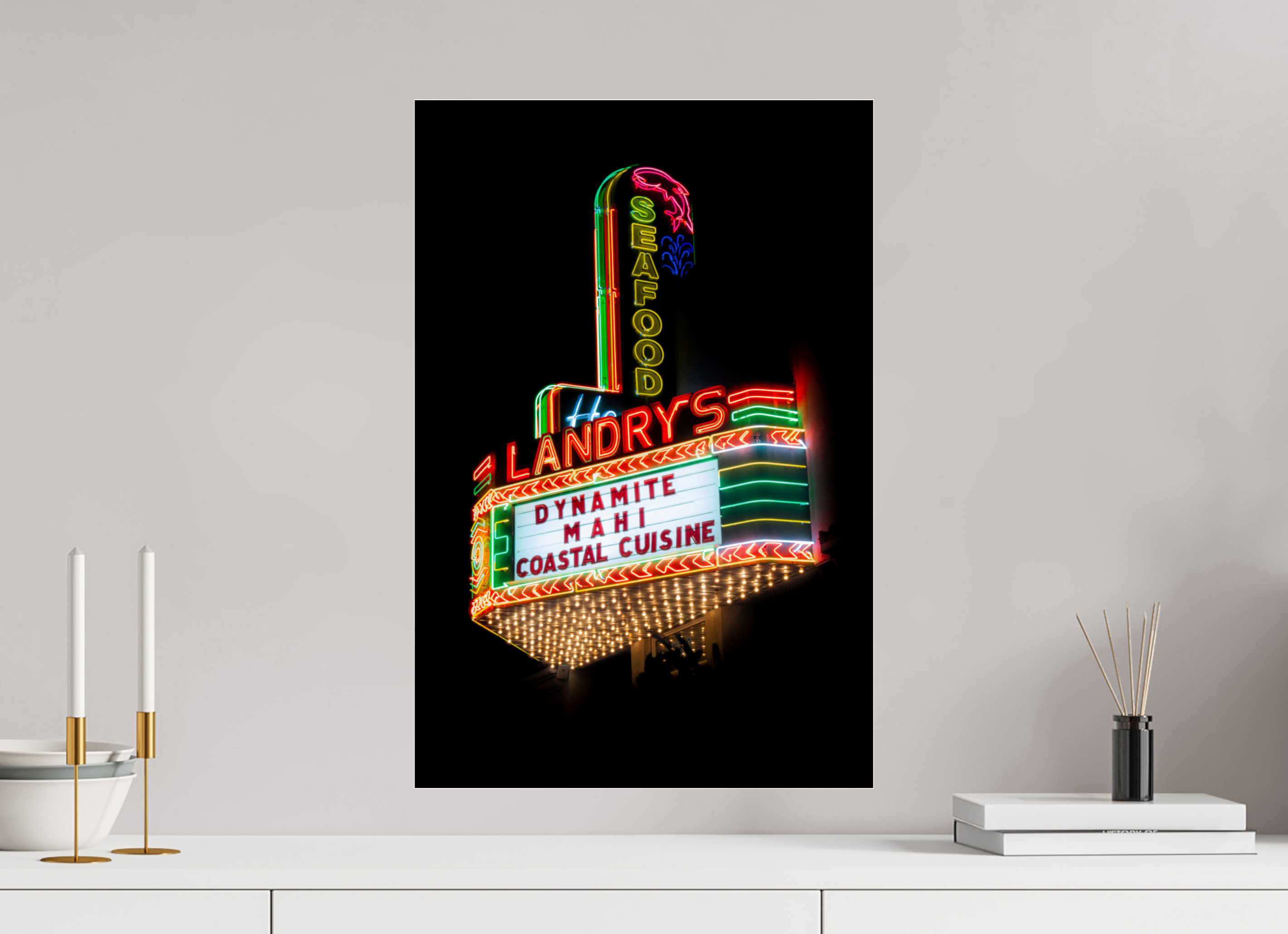 40 x 60 cm, Photo Print Under Acrylic Glass Landry's Seafood
