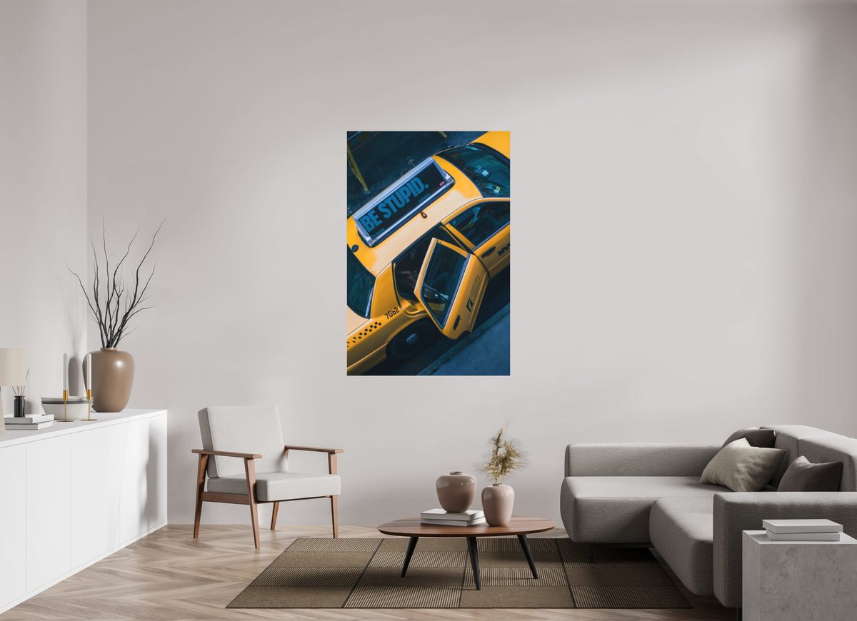 100 x 150 cm, Print on Aluminum Dibond Taxi