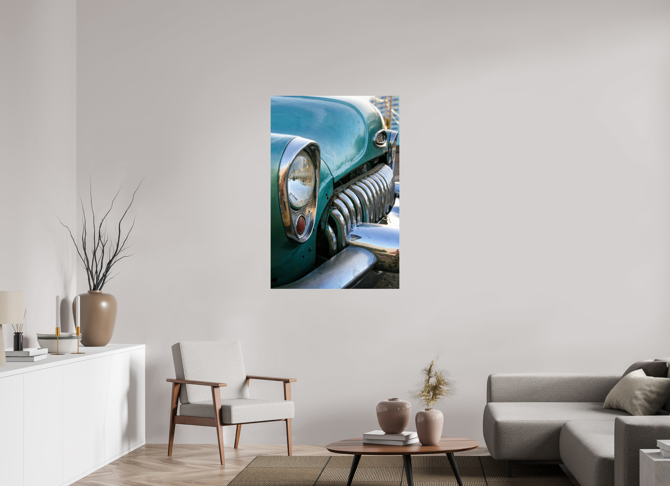80 x 120 cm, ChromaLuxe HD Metal Print '53 Buick Special