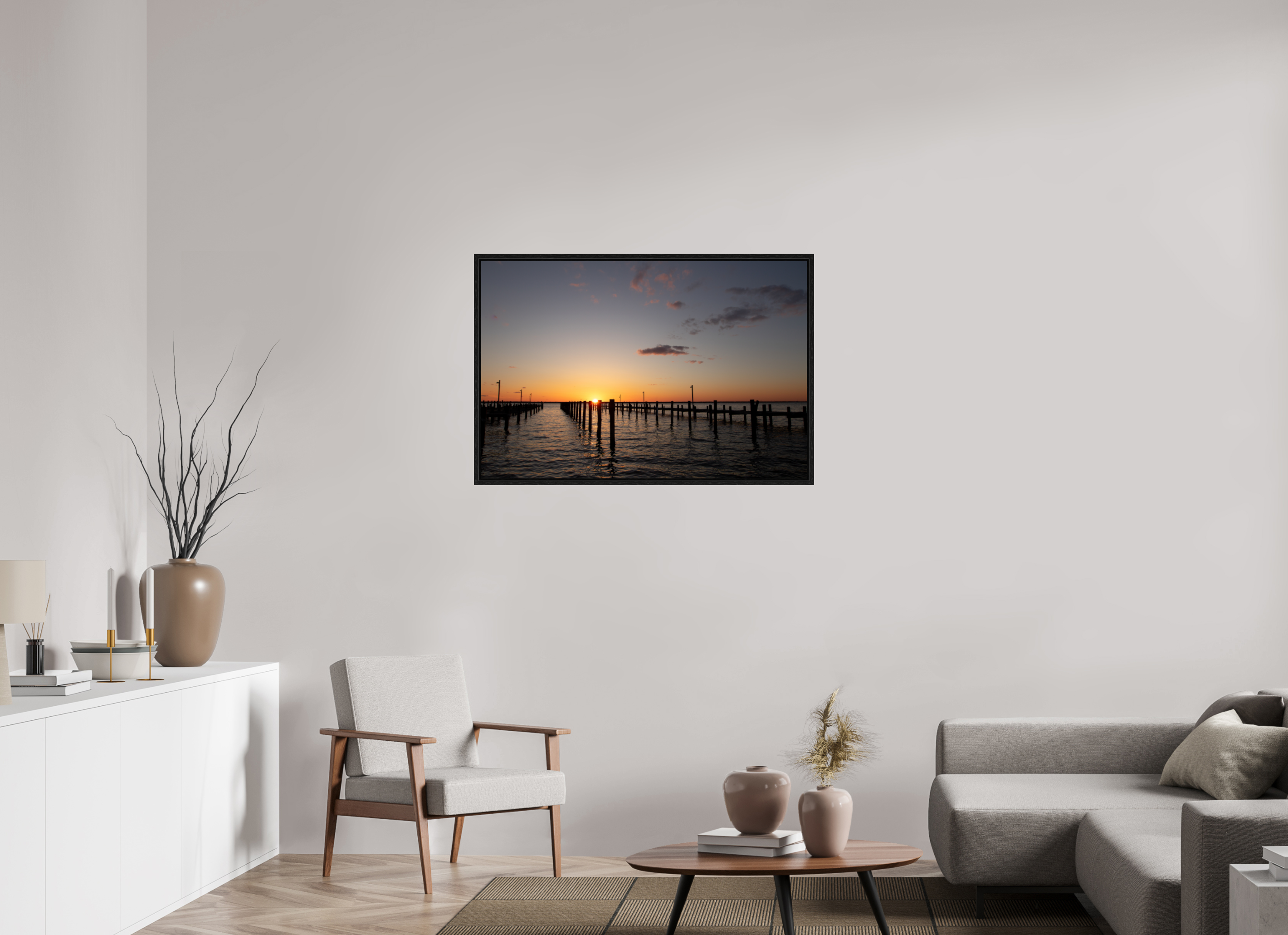 105 x 70 cm, Floater Frame Sunset