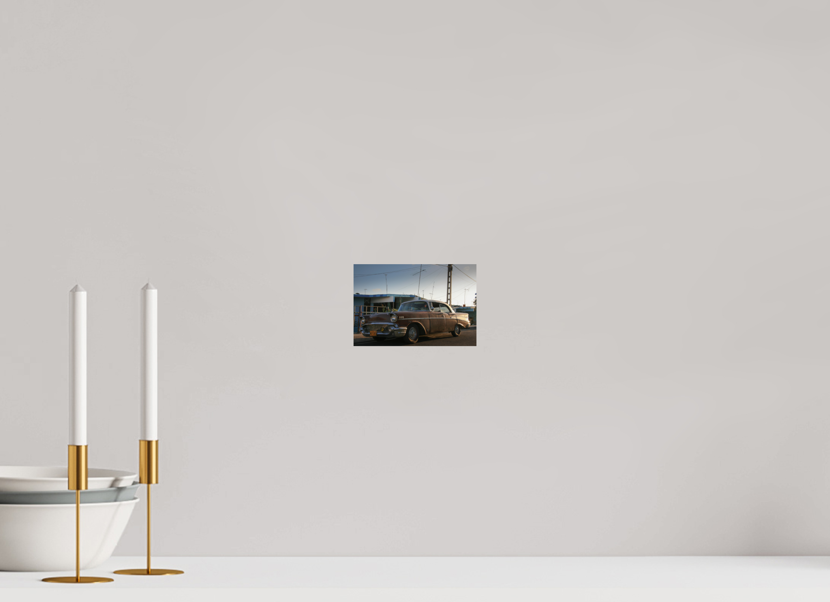 15 x 10 cm, ChromaLuxe HD Metal Print '57 Chevrolet Bel Air