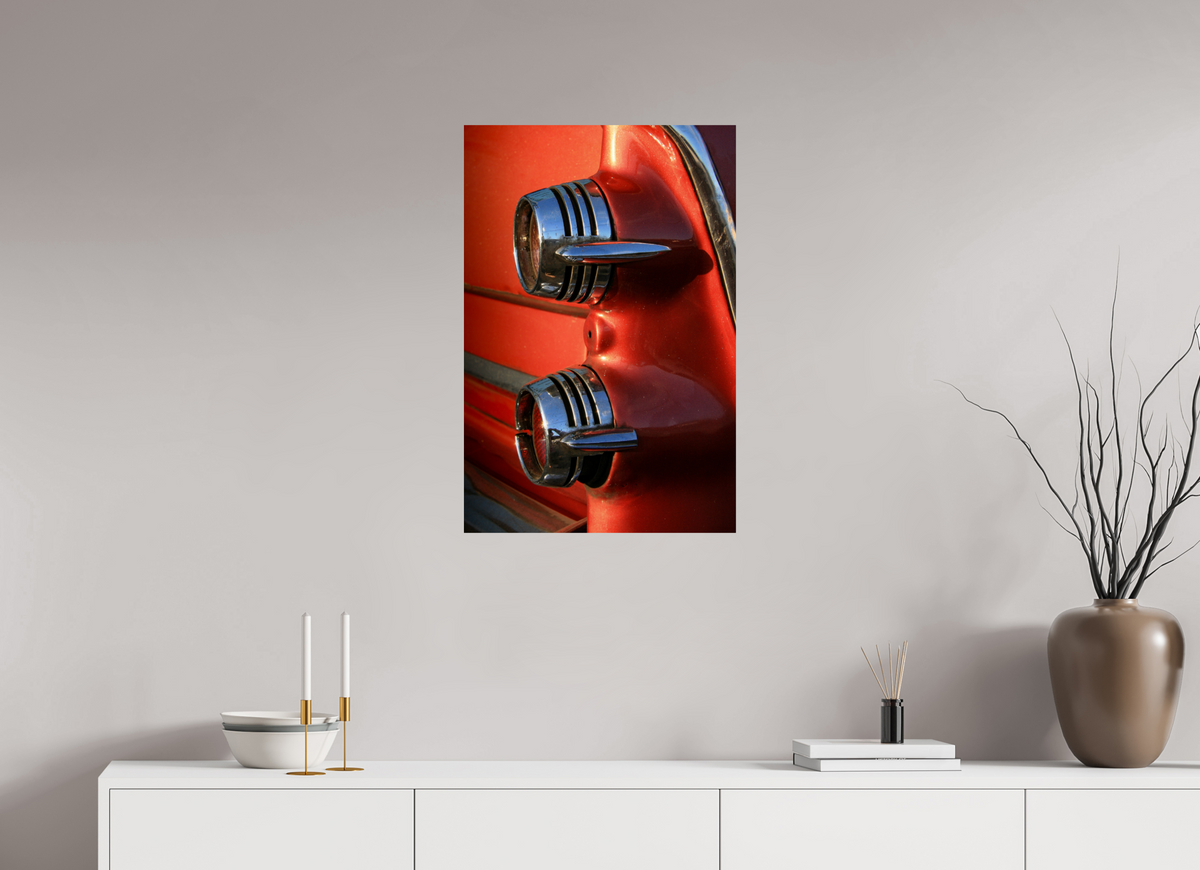 50 x 75 cm, ChromaLuxe HD Metal Print Tail Light