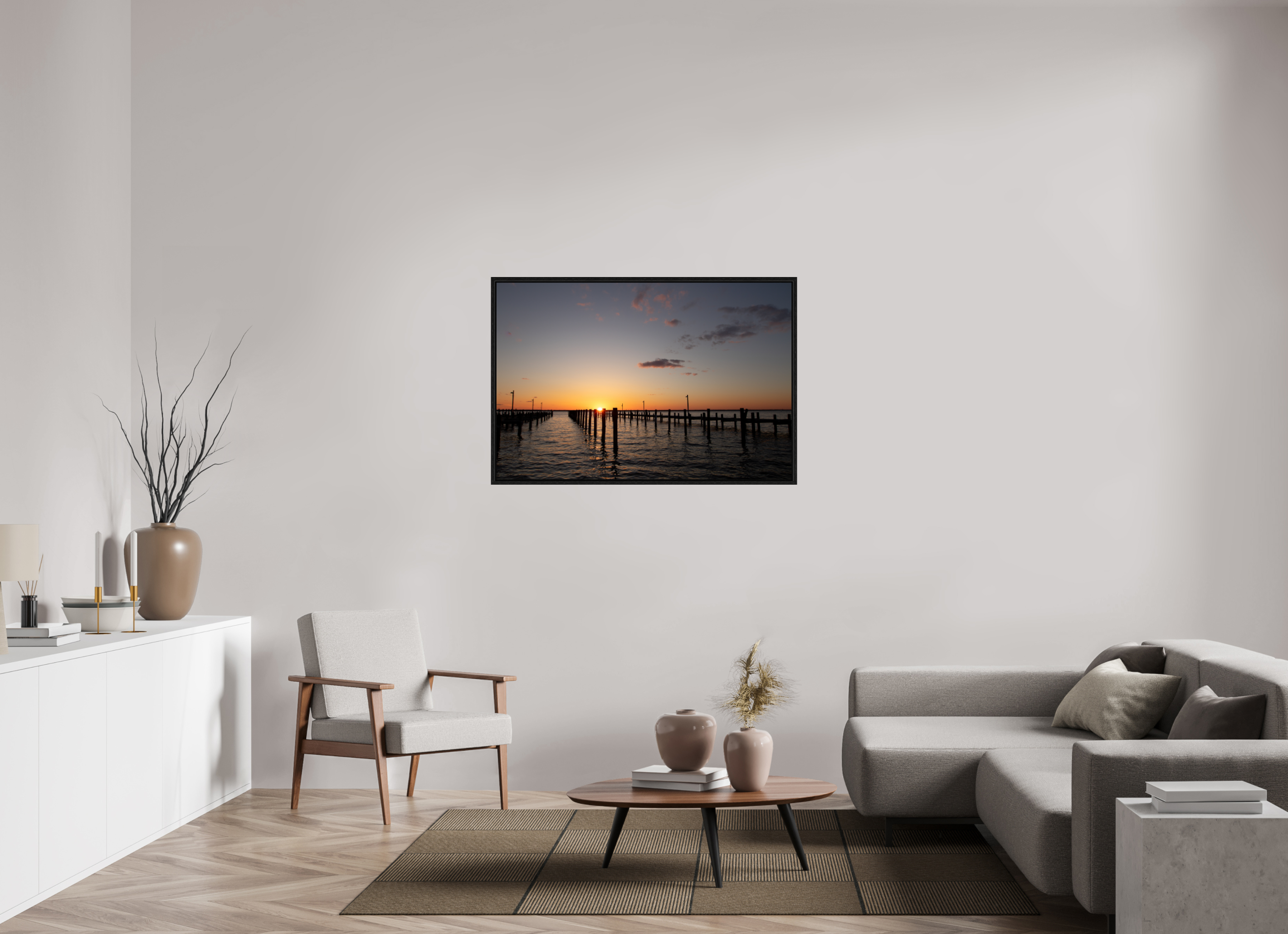 120 x 80 cm, Floater Frame Sunset