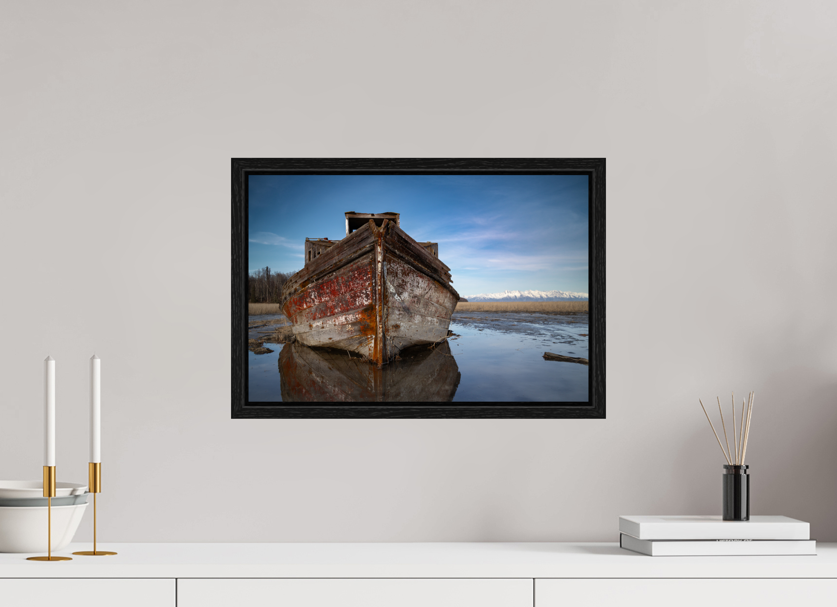 45 x 30 cm, Floater Frame Stranded II