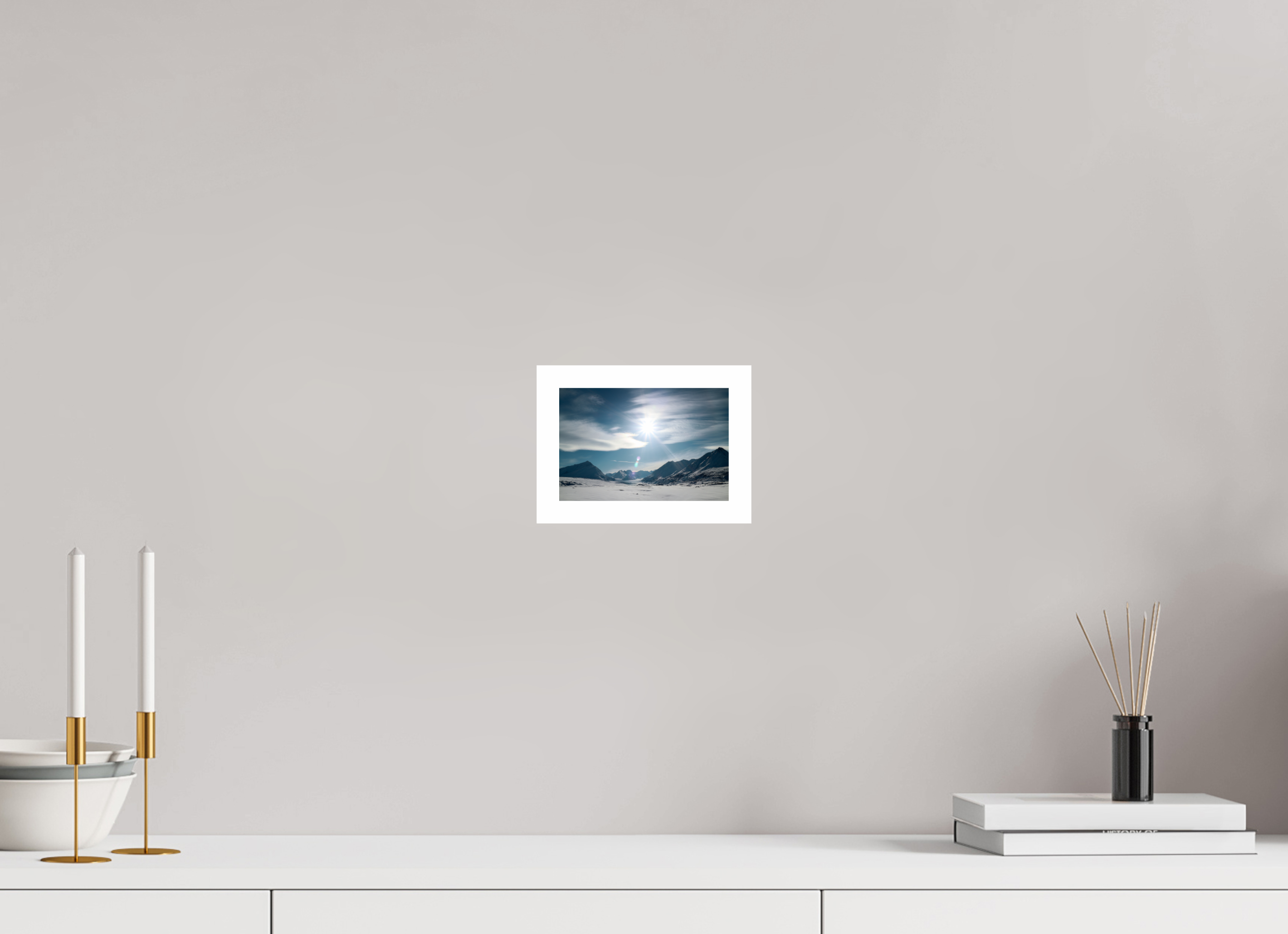 15 x 10 cm, Photo Print On Crystal DP II Alaskan Mountain Pass