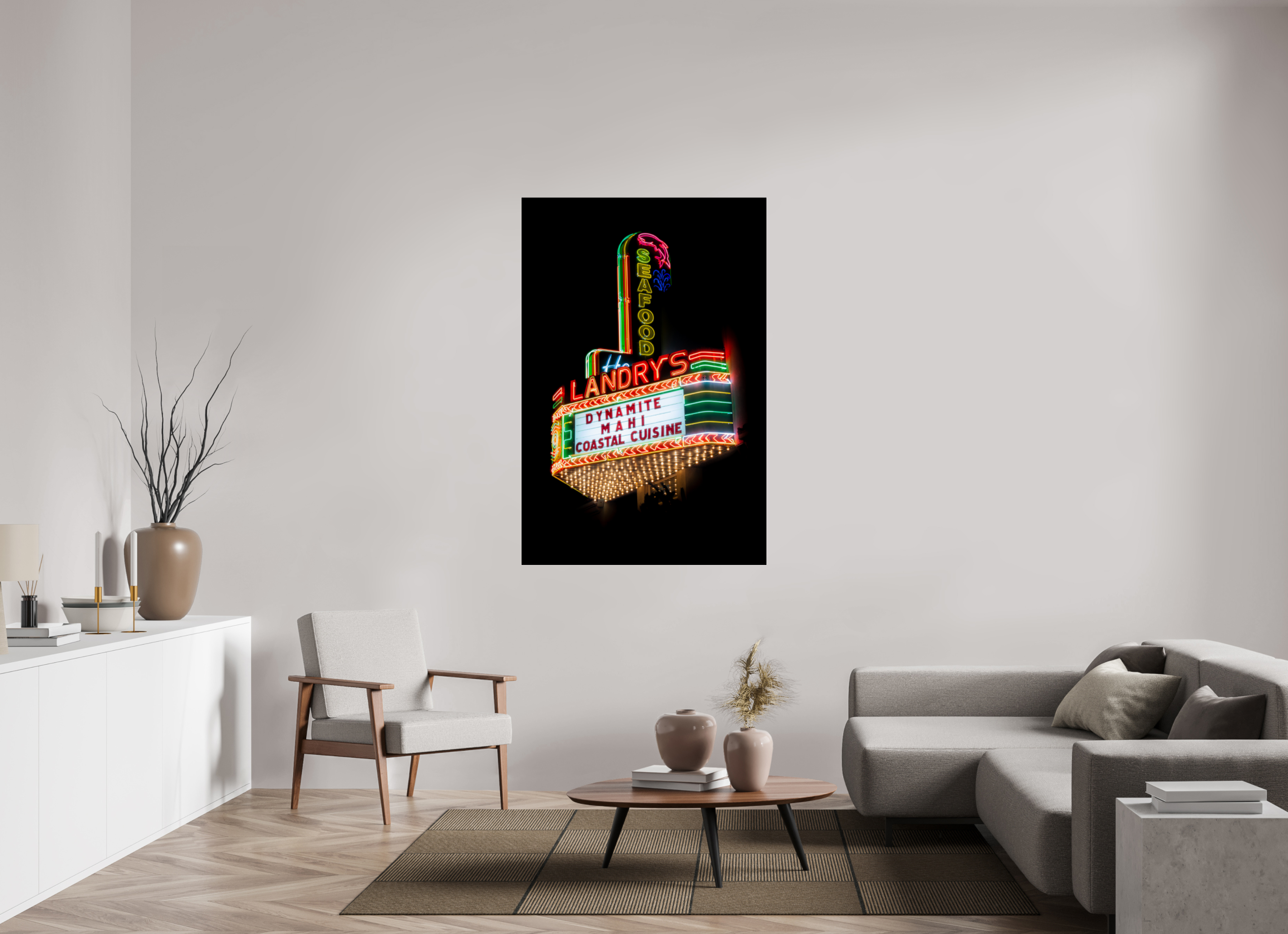 100 x 150 cm, Photo Print Under Acrylic Glass Landry's Seafood