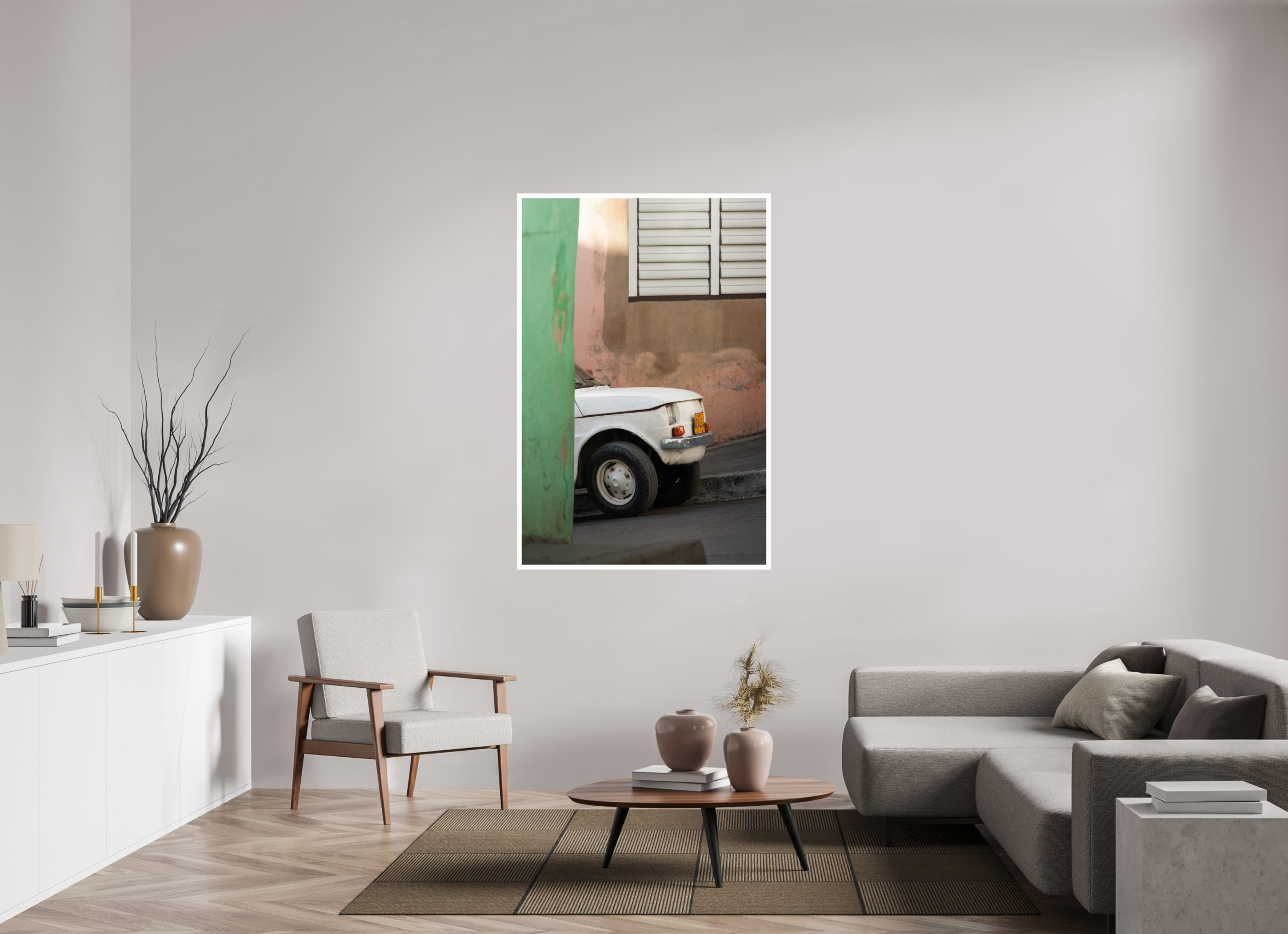100 x 150 cm, Photo Print On Crystal DP II Fiat 125p
