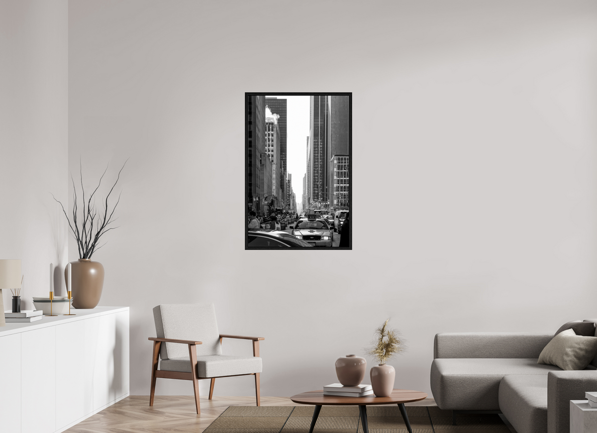 70 x 105 cm, Print under Acrylic with Floater Frame New York