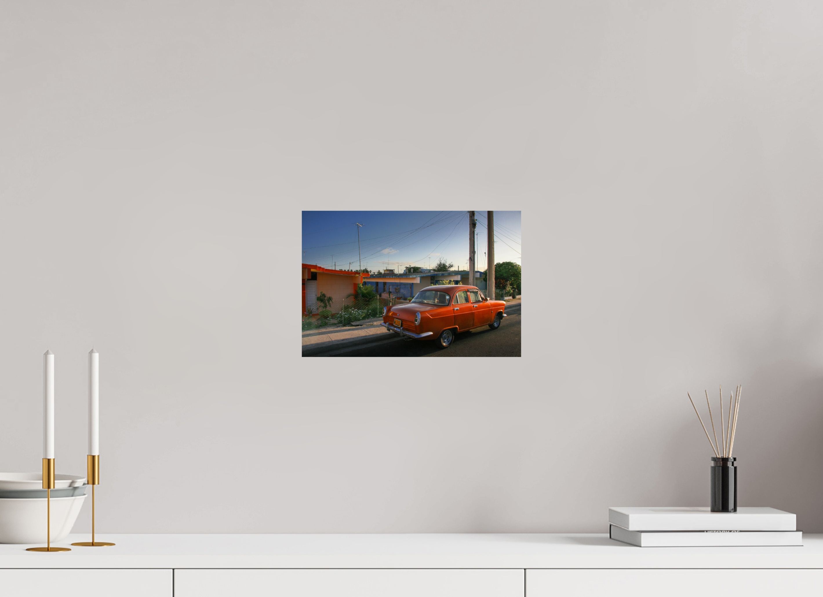 30 x 20 cm, ChromaLuxe HD Metal Print '56 Ford Consul