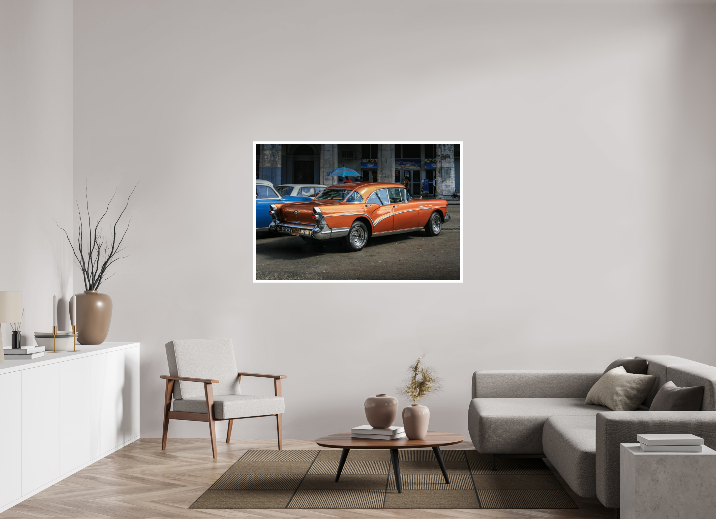 150 x 100 cm, Photo Print On Crystal DP II '57 Buick Special