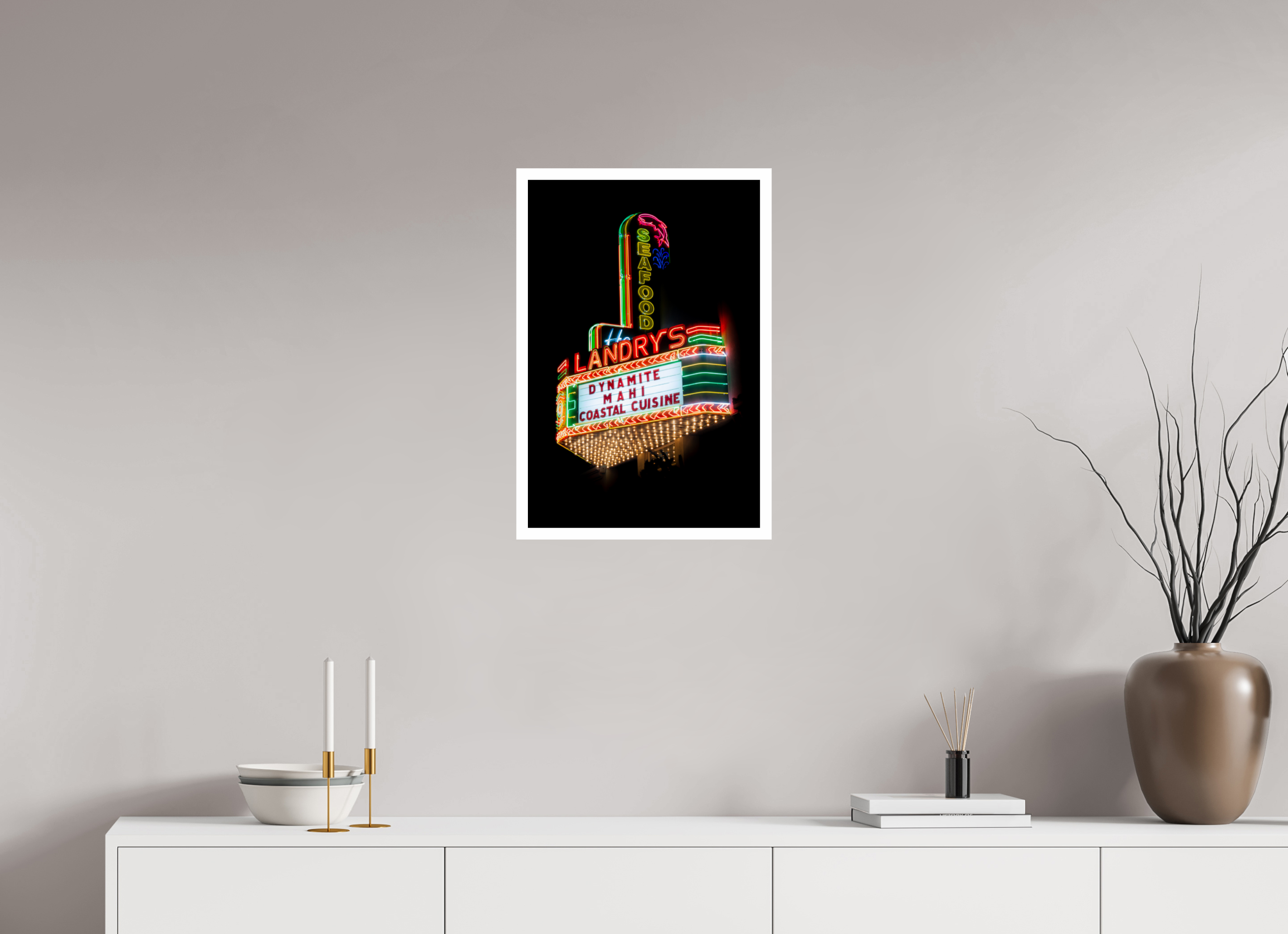 40 x 60 cm, Photo Print On Crystal DP II Landry's Seafood