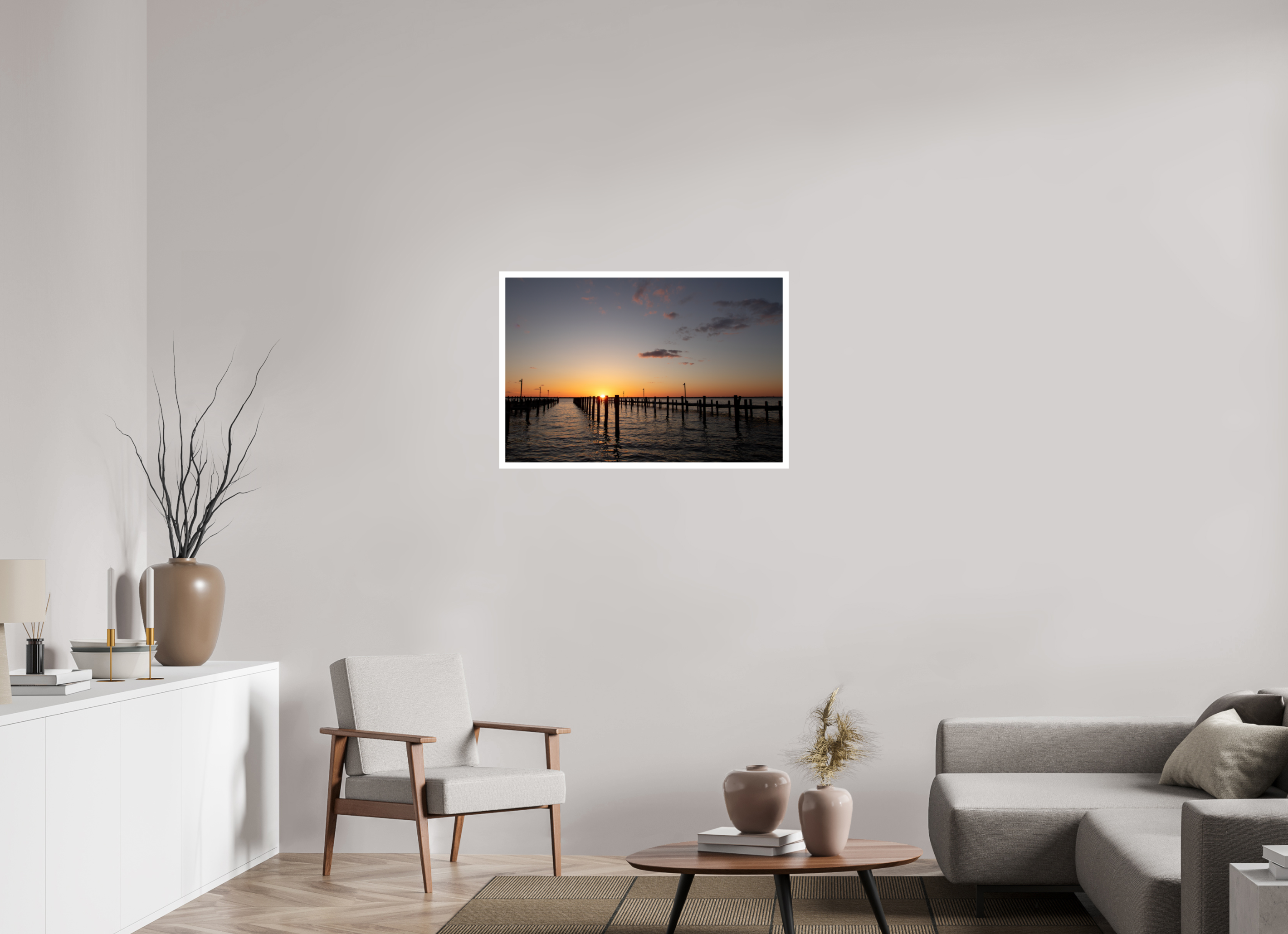 90 x 60 cm, Photo Print On Crystal DP II Sunset