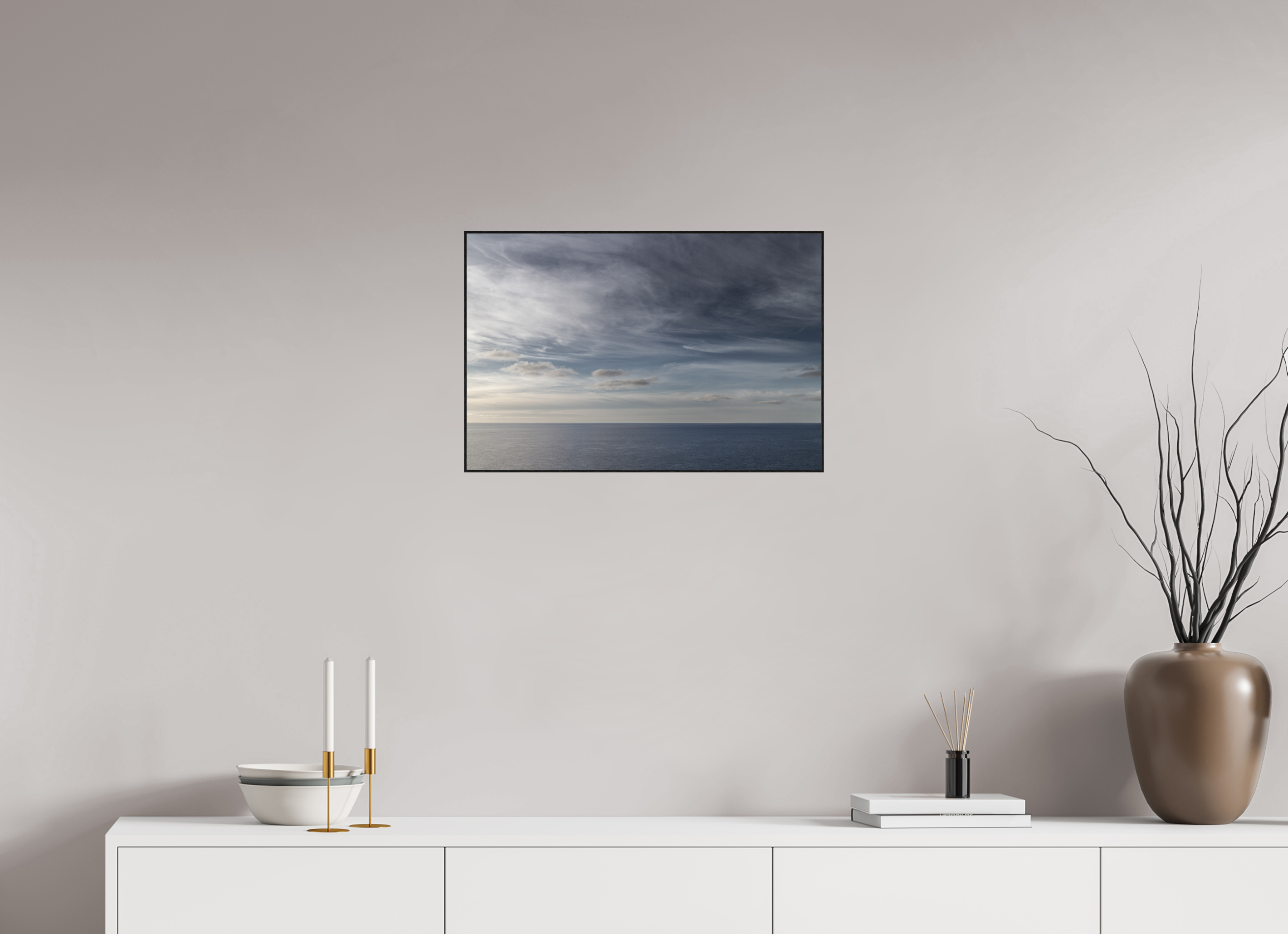 60 x 40 cm, Solid Wood ArtBox Ocean