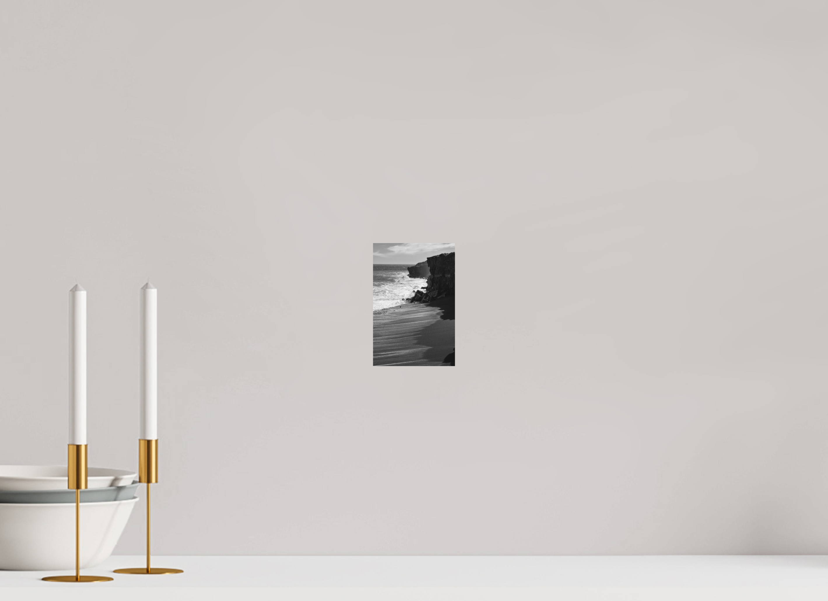 10 x 15 cm, Print on Aluminum Dibond Hawaii B/W