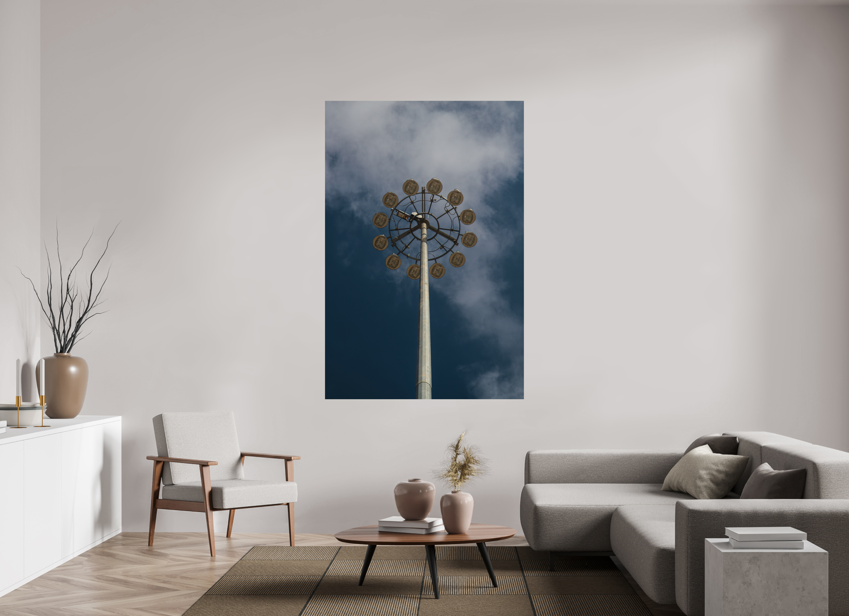 120 x 180 cm, Print on Aluminum Dibond Urban Flower
