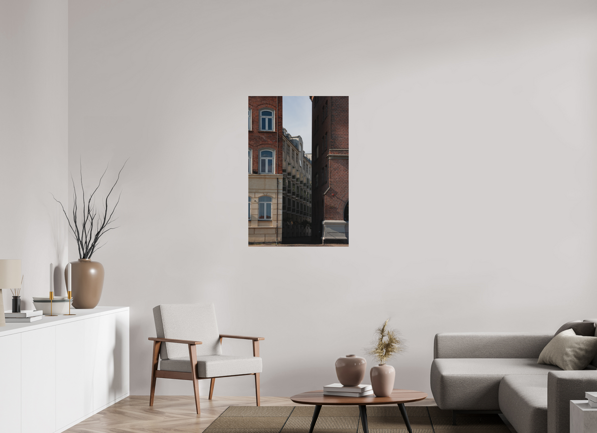 70 x 105 cm, Print on Aluminum Dibond Copenhagen Street