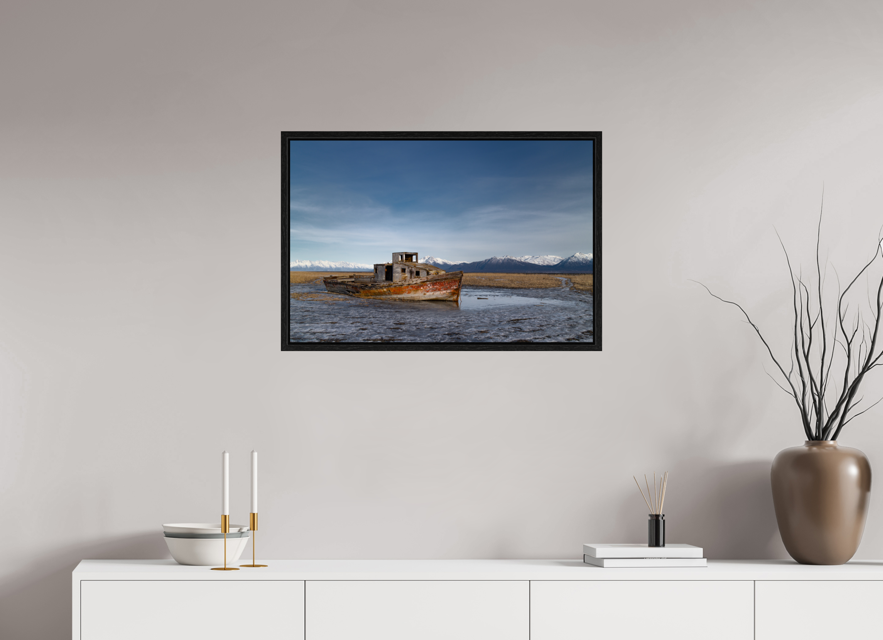 75 x 50 cm, Floater Frame Stranded
